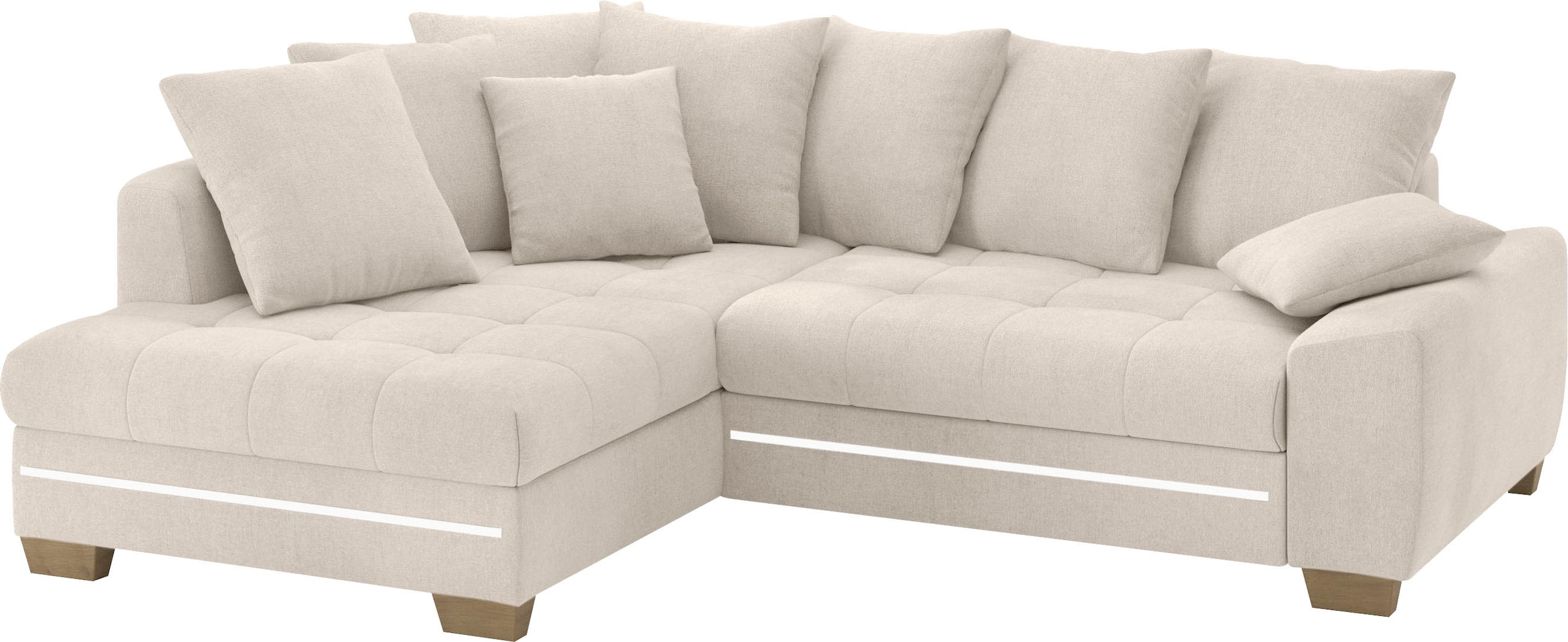Mr. Couch Ecksofa »Nikita II, L-Form« mit RGB-LED Beleuchtung, wahlweise mi günstig online kaufen