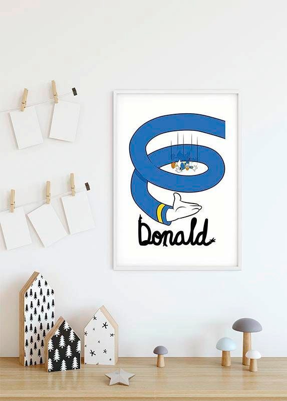 Komar Bild »Donald Duck Spiral« Disney 1 Stk. tlg. Wandbild zur Dekoration im Kinderzimmer - ohne Rahmen