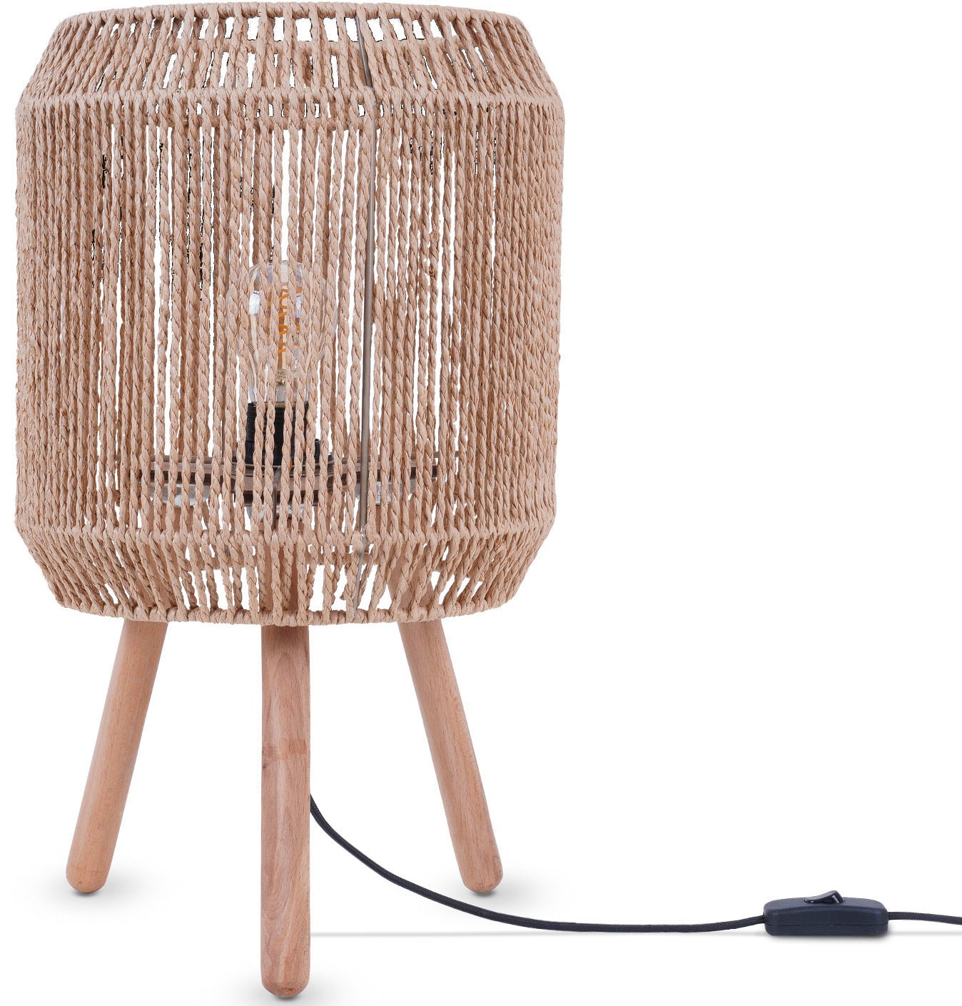 Paco Home Tischleuchte »SOL«, Leuchtmittel E27   ohne Leuchtmittel, Boho De günstig online kaufen