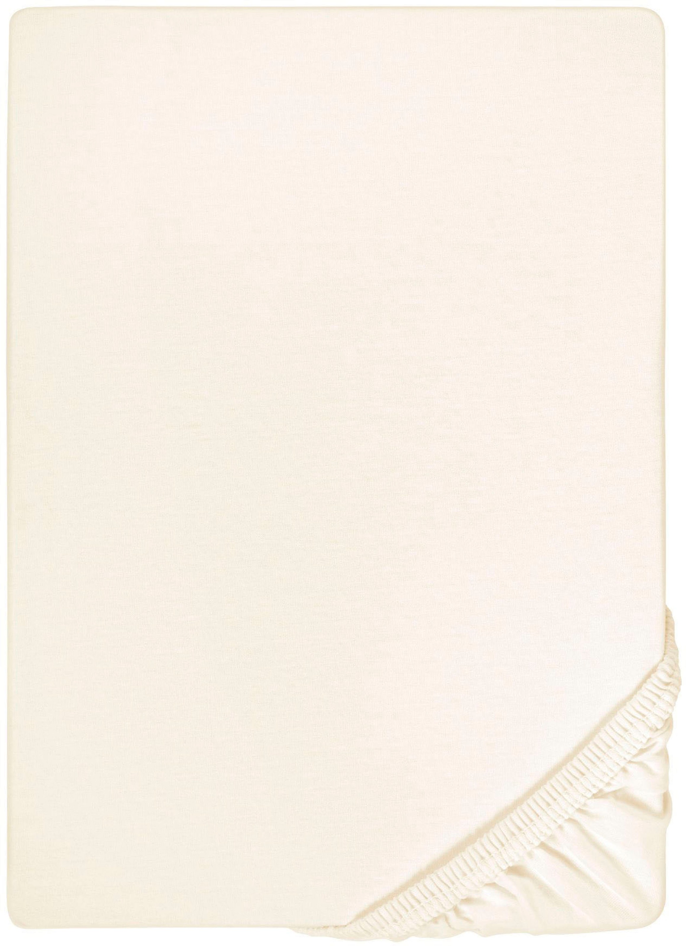 Biberna Spannbettlaken »Marc in Gr. 90x200, 140x200 oder 180x200 cm«, (1 St.), aus Baumwolle, für Matratzen bis 22 cm Höhe, Bettlaken, Spannbetttuch