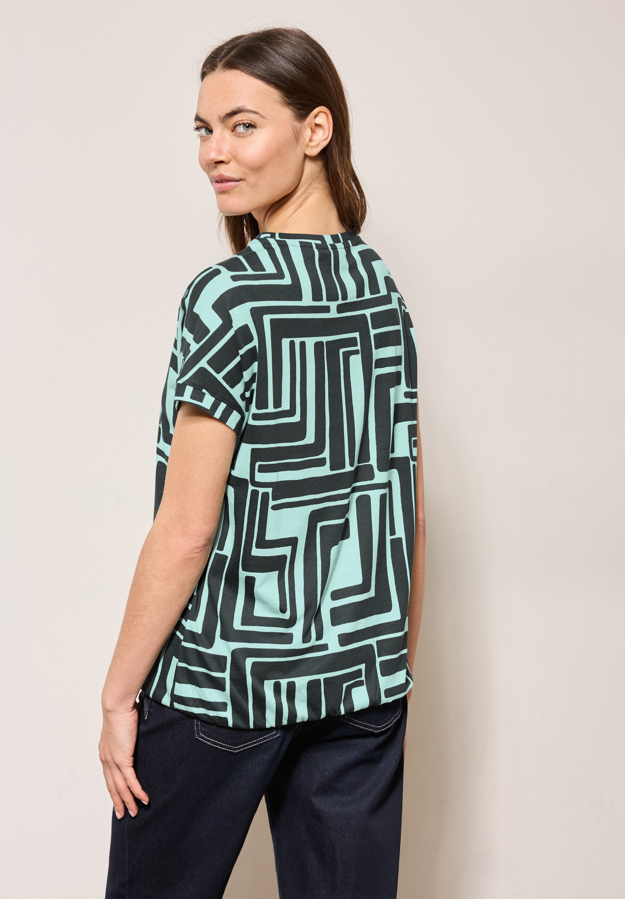 Cecil T-Shirt, mit All-Over Print
