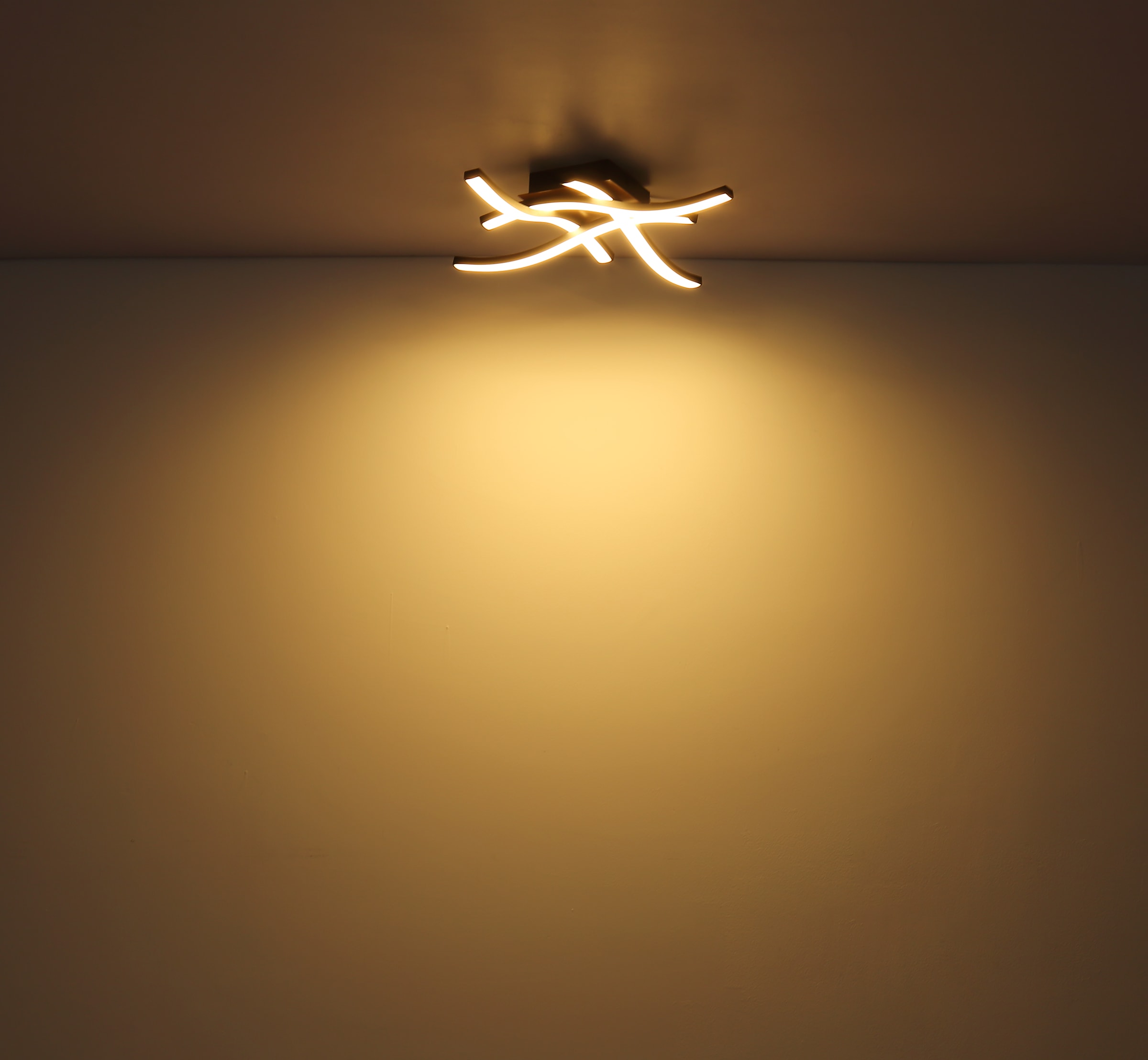 GLOBO LIGHTING LED Deckenleuchte »EVITA« LED-Modul Warmweiß Deckenlampe/Wohnzimmer/Schlafzimmer/modern