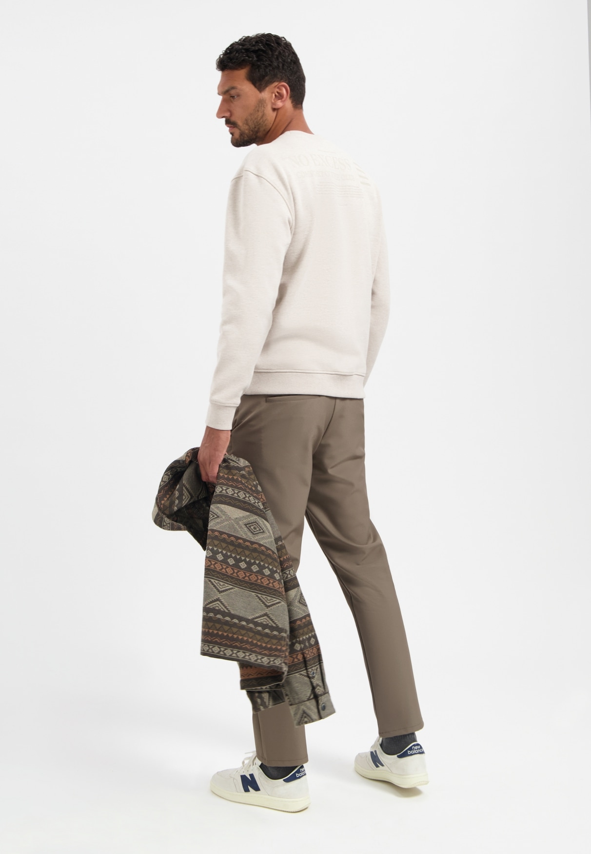 NO EXCESS Sweater »No Excess Sweater mit Rückenprint«