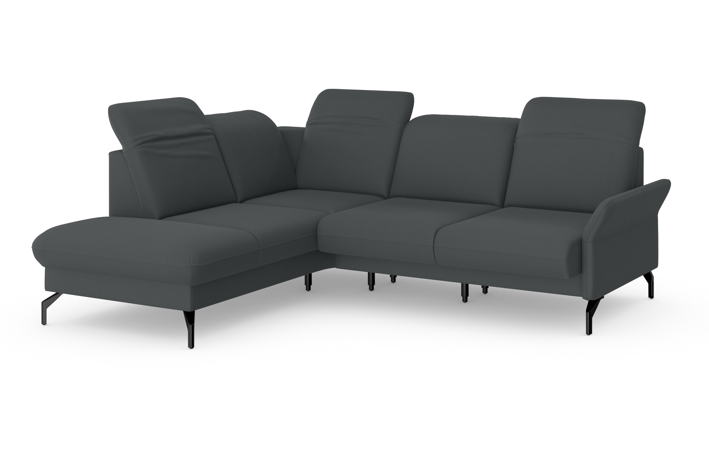 sit&more Ecksofa »Fashion L-Form«, wahlweise mit Kopfteilverstellung und Vorziehsitz, motorisch
