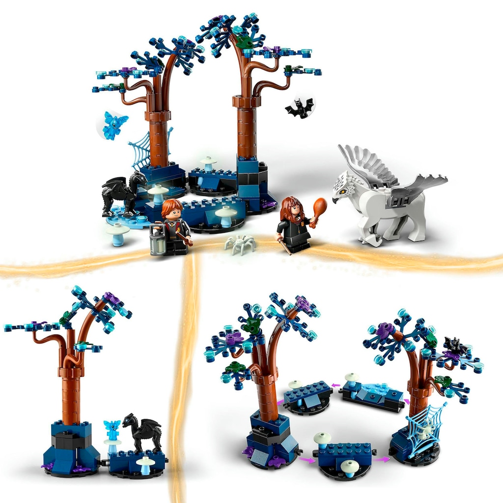 LEGO® Konstruktionsspielsteine »Der verbotene Wald™: Magische Wesen (76432), LEGO® Harry Potter™«, (172 St.), Made in Europe