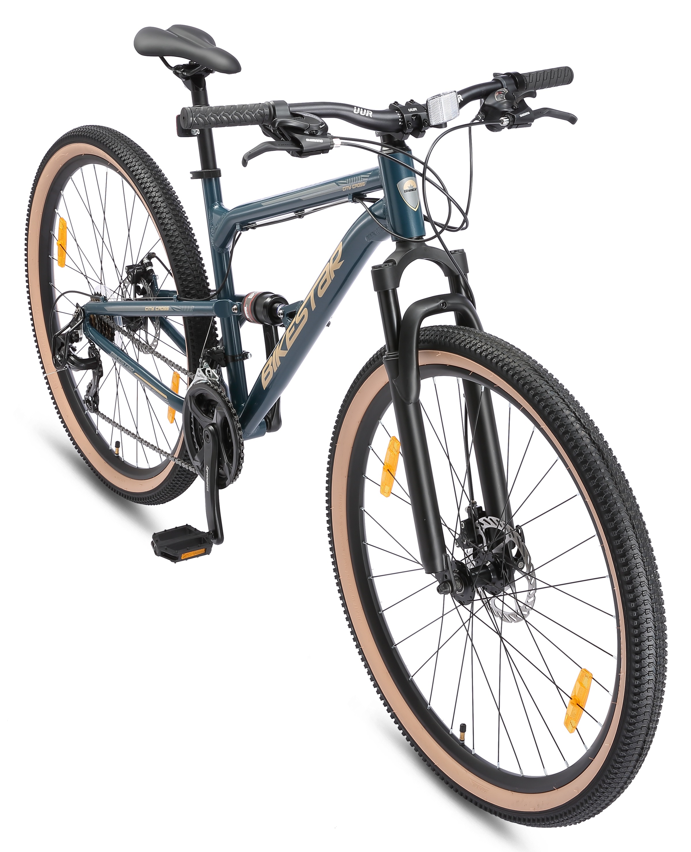 Bikestar Mountainbike 21 Gang Shimano RD-TY300 Schaltwerk Kettenschaltung für Damen und Herren, Kettenschaltung