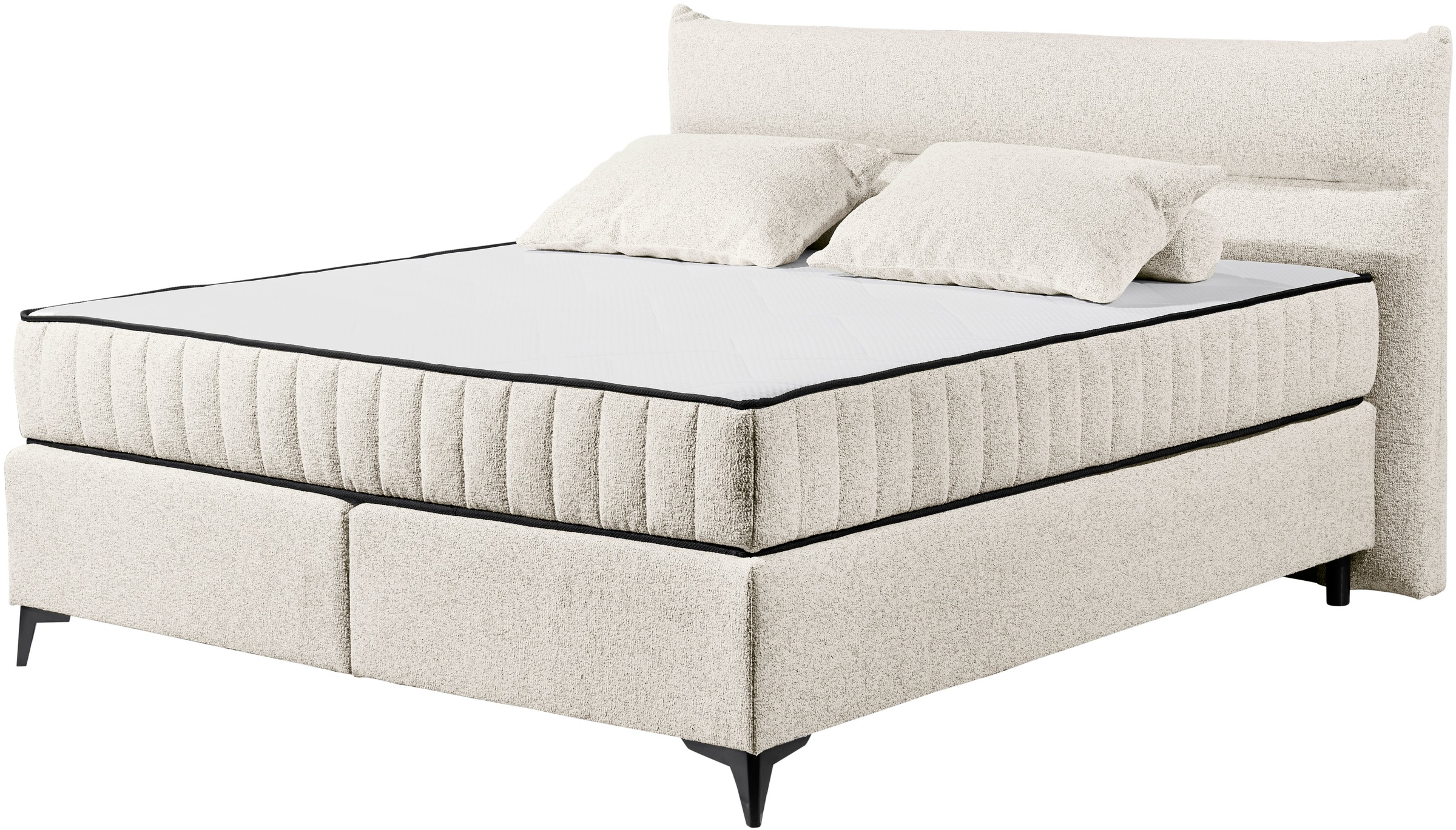 ED EXCITING DESIGN Boxspringbett »Vlieland« Premium 9-Zonen-Tonnentaschenfe günstig online kaufen