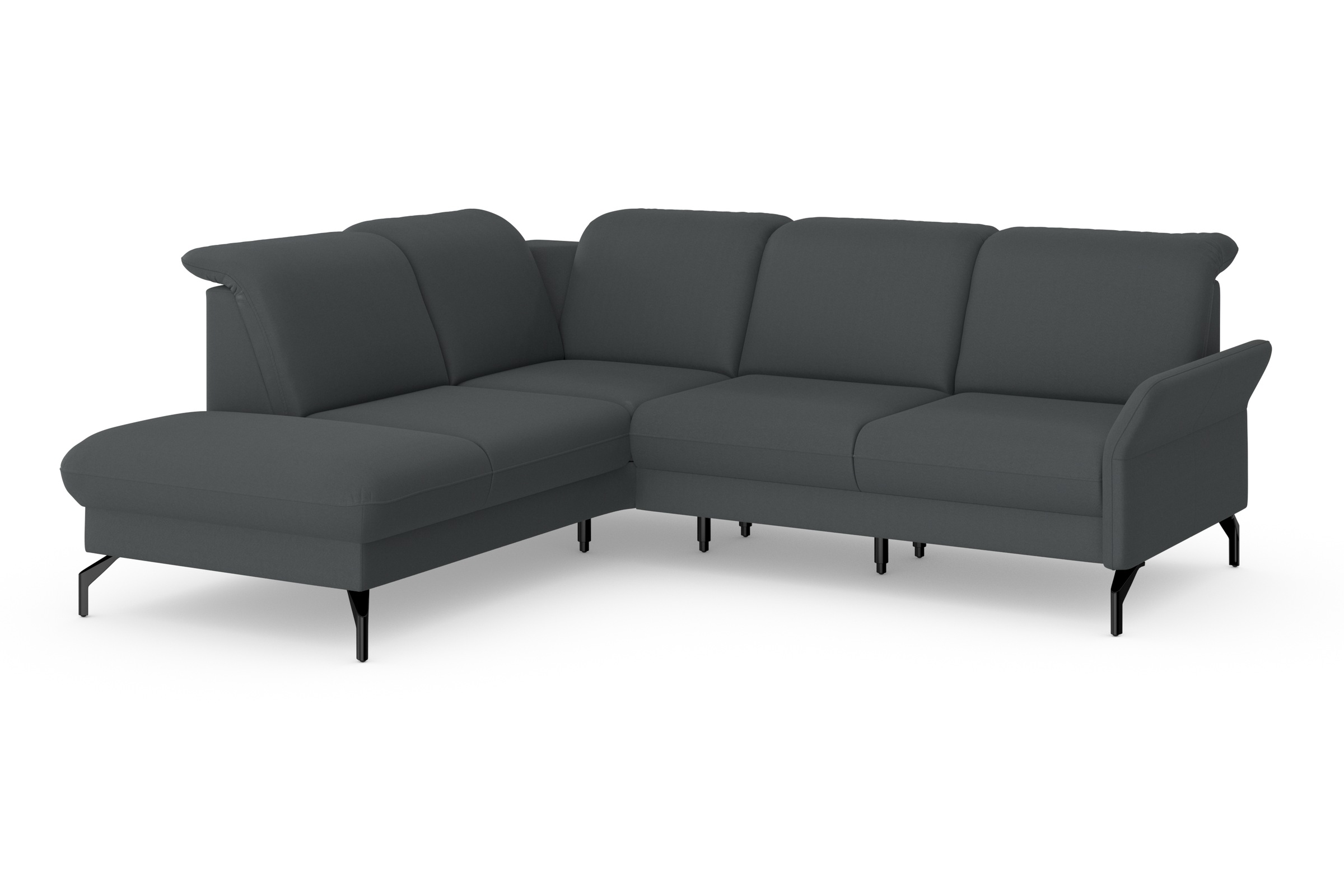 sit&more Ecksofa »Fashion L-Form«, wahlweise mit Kopfteilverstellung und Vorziehsitz, motorisch