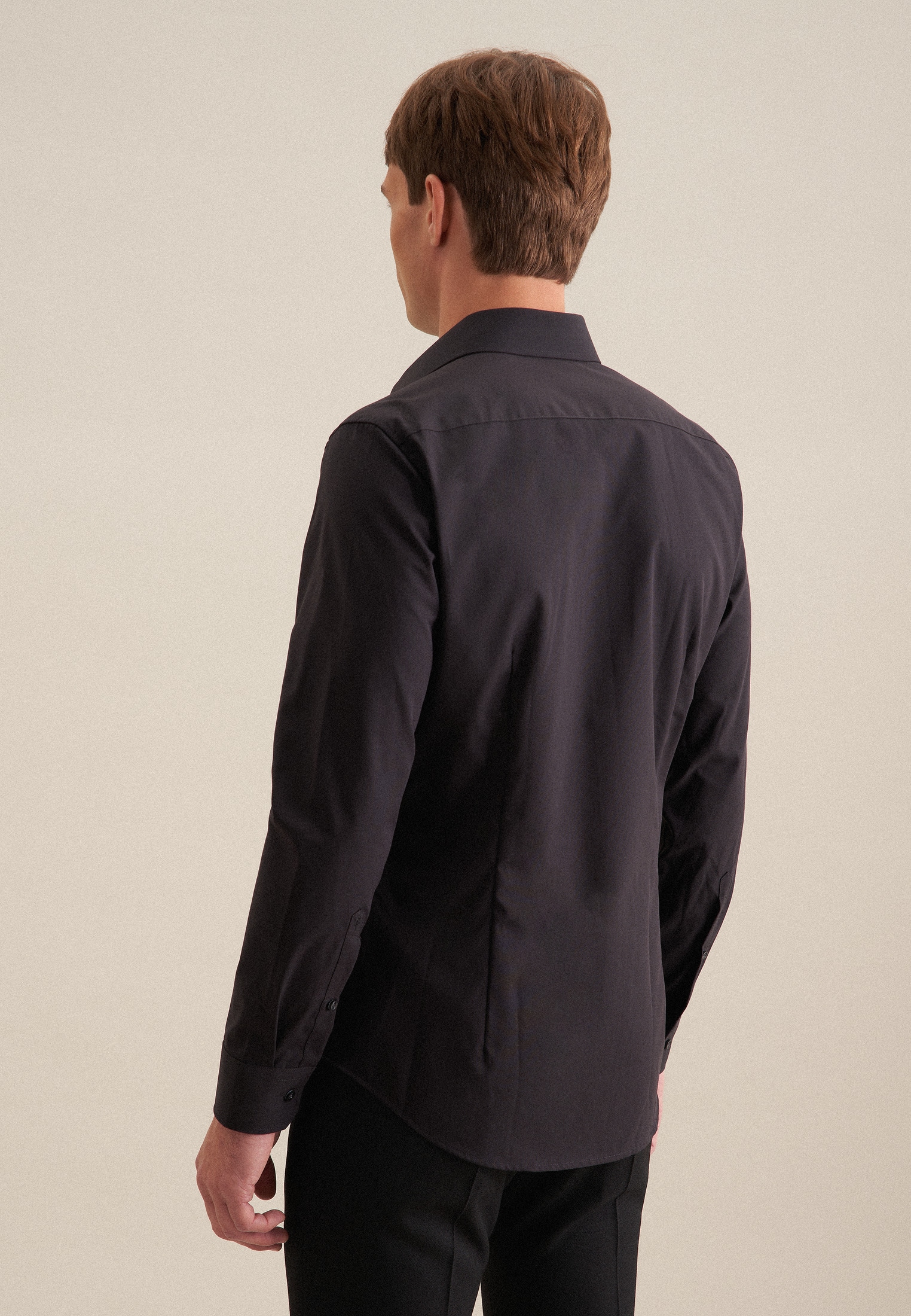 seidensticker Businesshemd »Schwarze Rose«, Shaped Kentkragen Uni