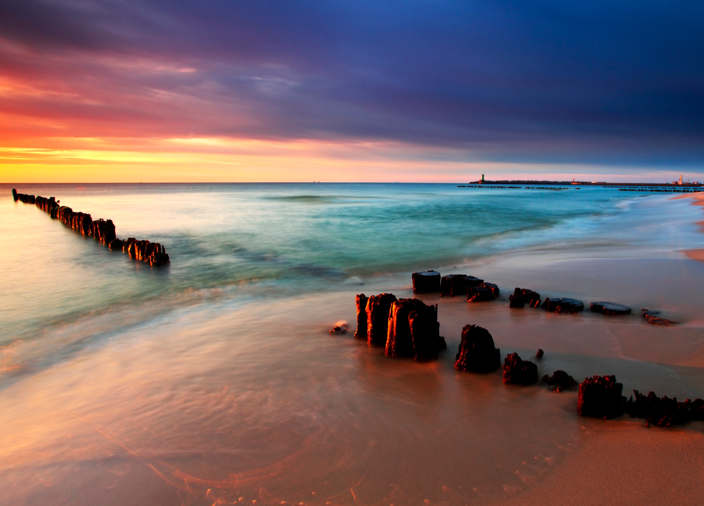 Papermoon Fototapete »Baltic Beach Sunrise« glatt günstig online kaufen