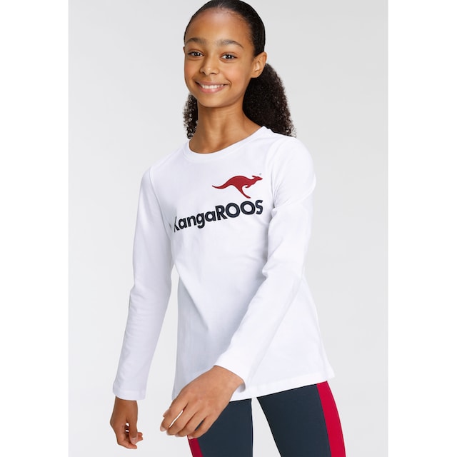 KangaROOS Langarmshirt »Basic Logo« jetzt im %Sale