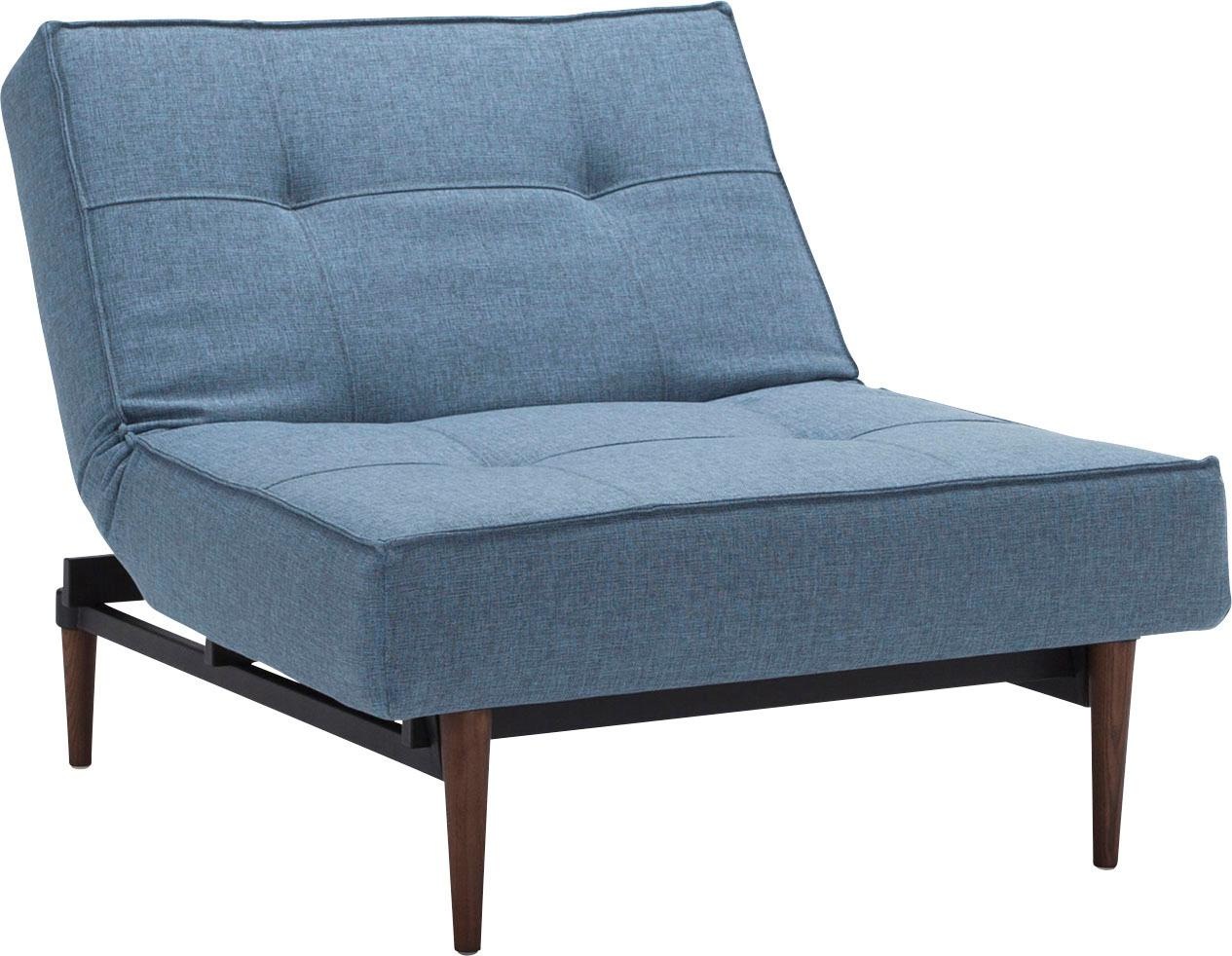 INNOVATION LIVING ™ Sessel »Splitback«, mit dunklen Styletto Beinen, in skandinavischen Design
