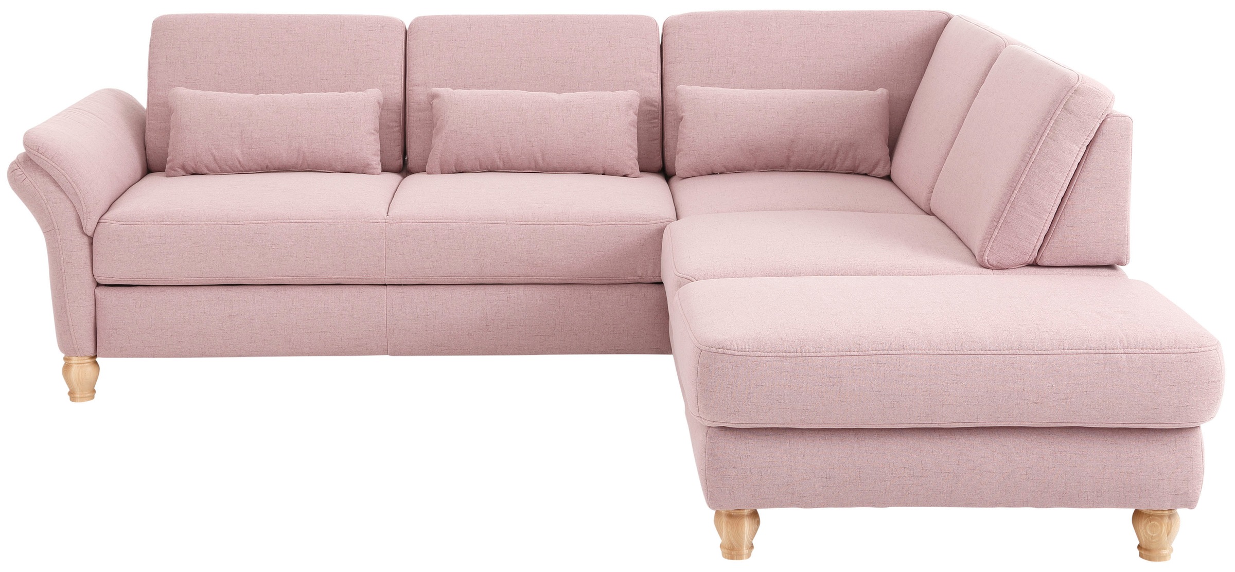 Home affaire Ecksofa »Palace L-Form« incl. Sitztiefenverstellung, wahlweise mit Bettfunktion und Stauraum