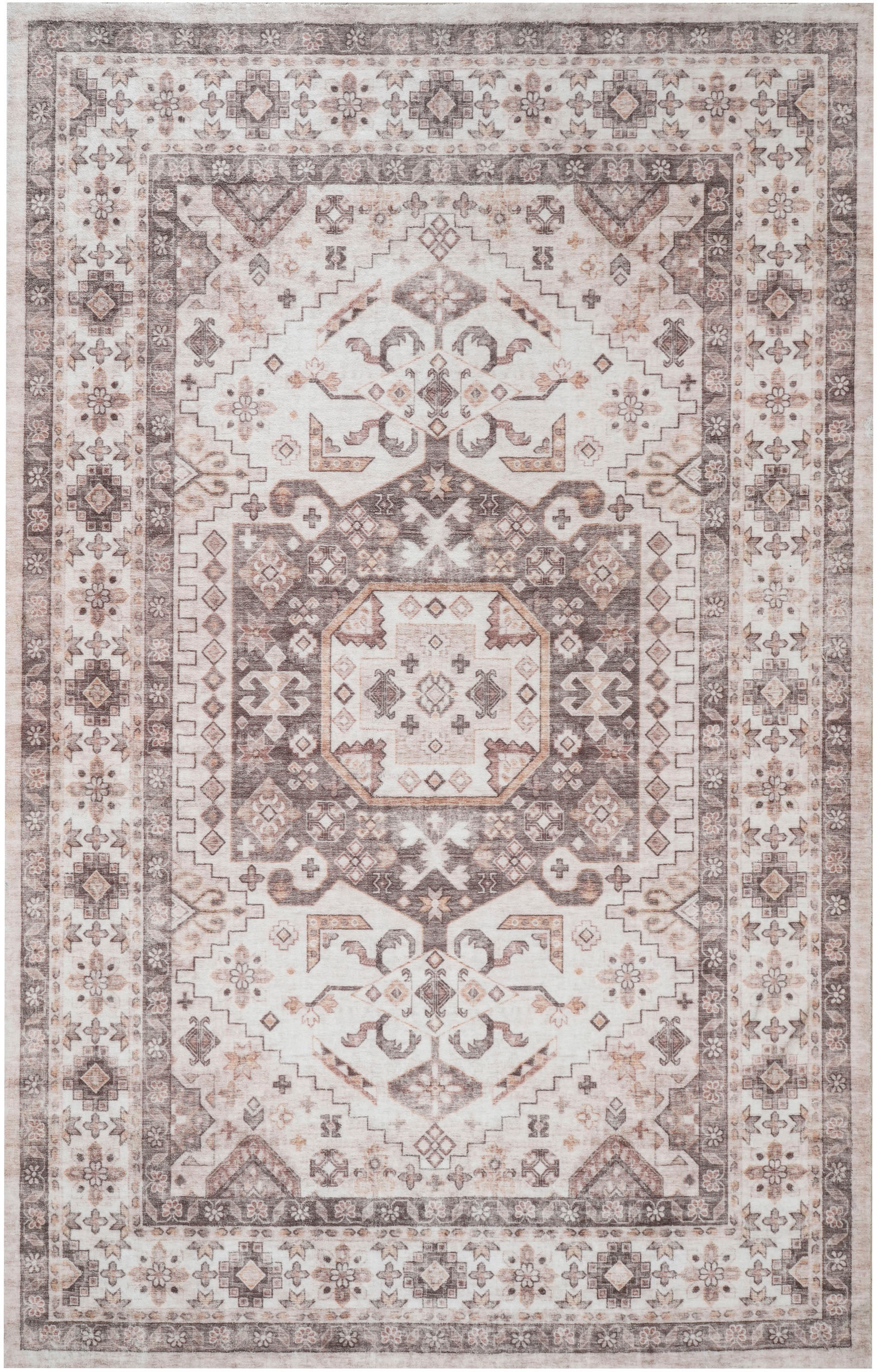 my home Teppich »Abbas, Druckteppich, orientalisches Design«, rechteckig, 13 mm Höhe, Orient-Optik, Kurzflor, bedruckt, weich, Wohnzimmer, Schlafzimmer