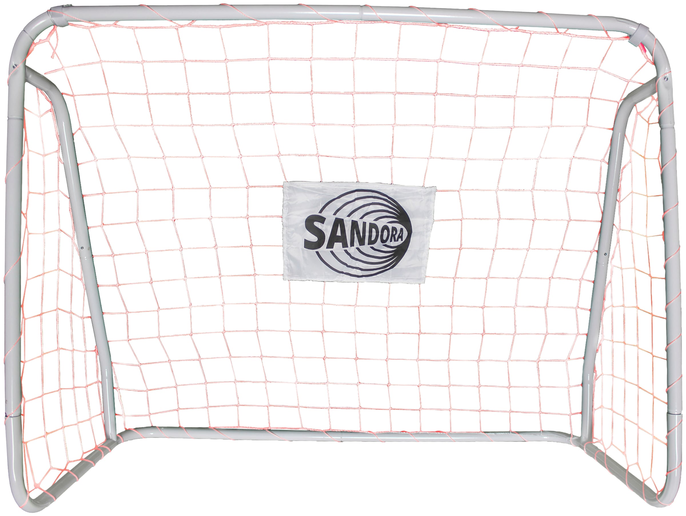 SANDORA Fußballtor »Sandora«, (Set, 2 St.), 124x96x61cm, mit rotem Netz