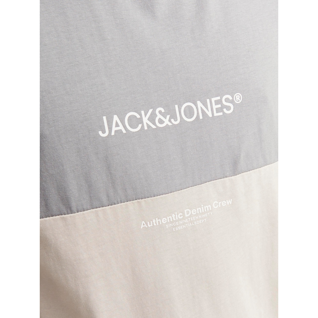 Jack & Jones Kurzarmshirt »JJERYDER BLOCKING TEE SS LN«