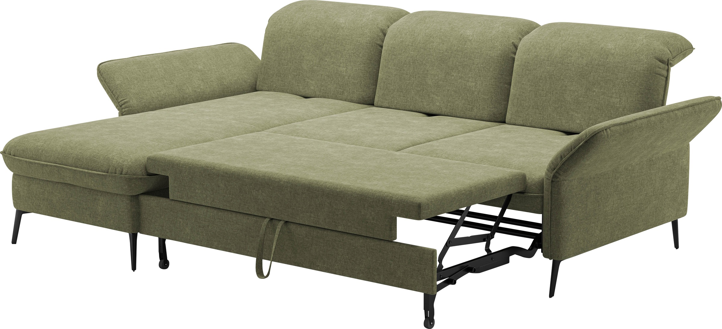sit&more Ecksofa »Emely, inkl. Sitztiefenverstellung«, wahlweise mit Bettfunktion,Bettkasten,Kopf- & Armteilverstellung