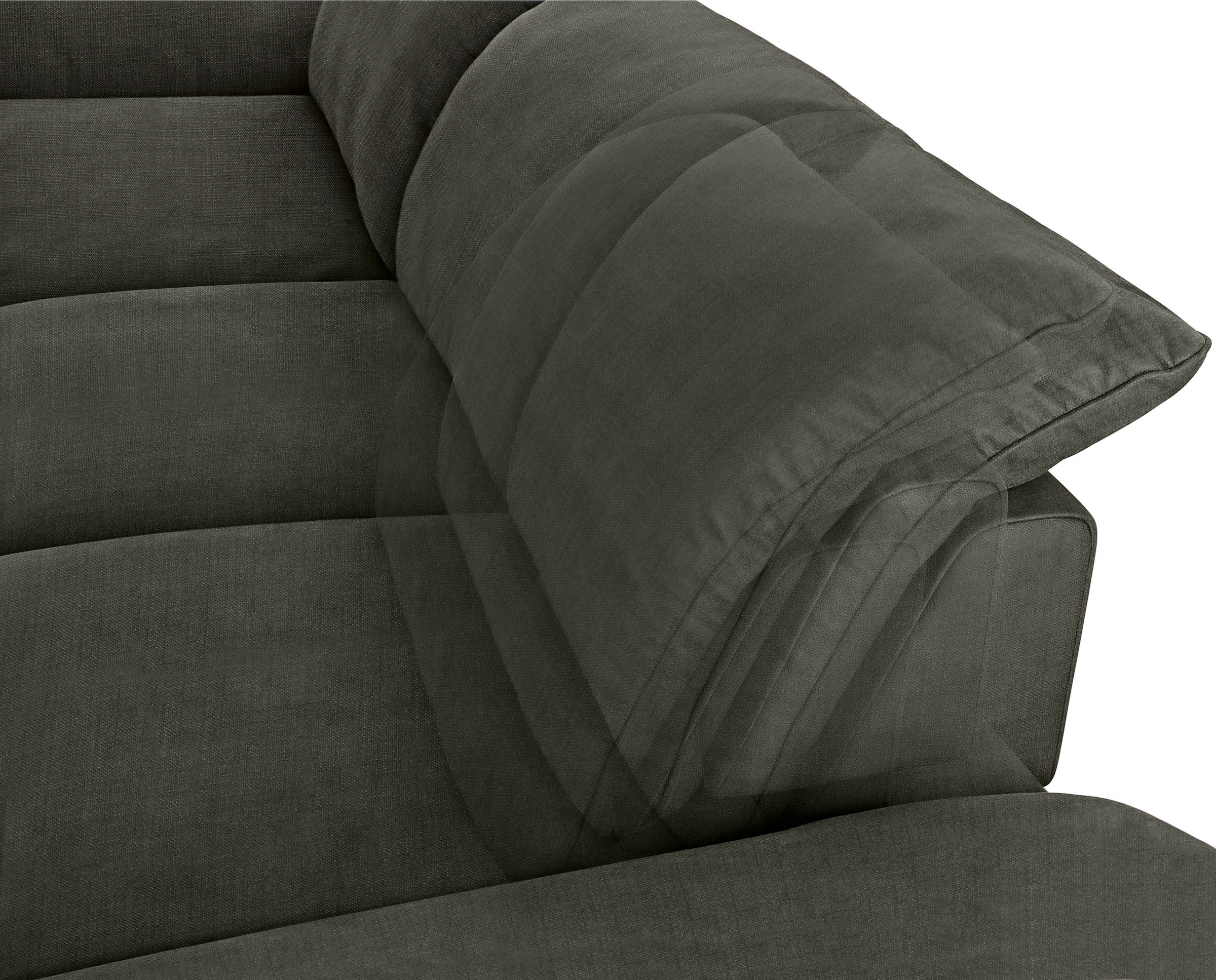 W.SCHILLIG Ecksofa »enjoy&MORE, Designsofa, bequem, zeitlos und elegant, L-Form«, mit Sitztiefenverstellung, Füße silber matt, Breite 340 cm