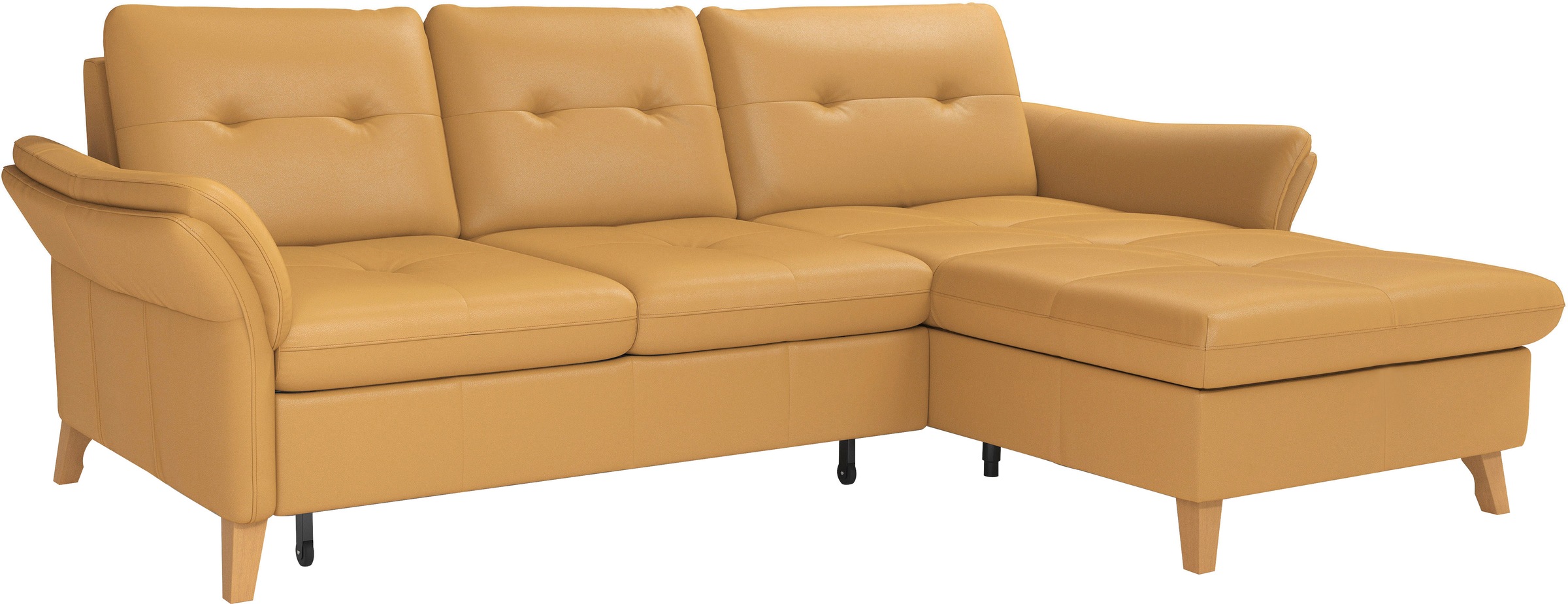 sit&more Ecksofa »Göteborg«, Sitztiefenverstellung und Federkern, wahlweise mit Bettfunktion