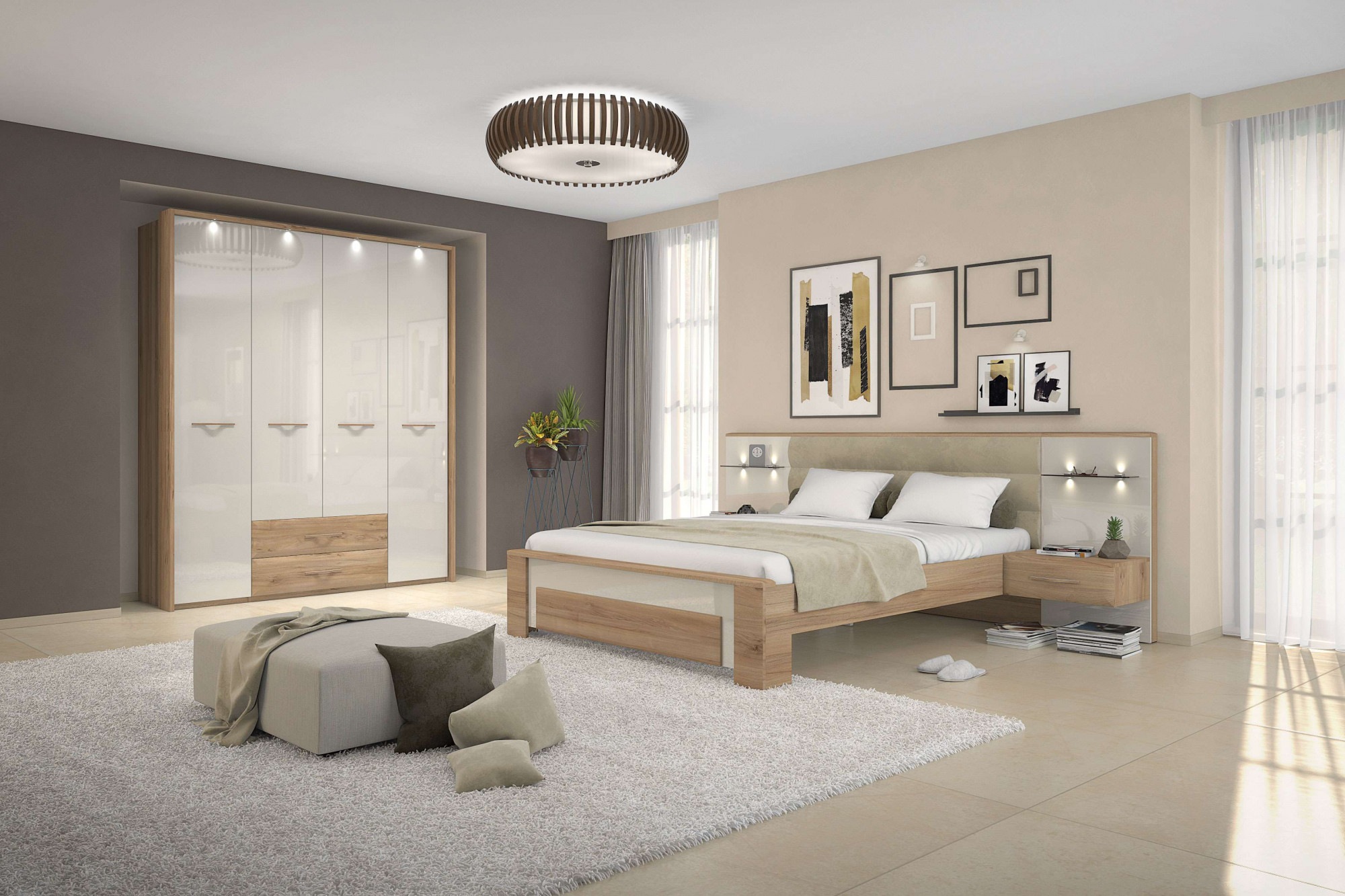 Home affaire Bettgestell »Gala, 160 oder 180x200cm Liegefläche, FSC-zertifi günstig online kaufen