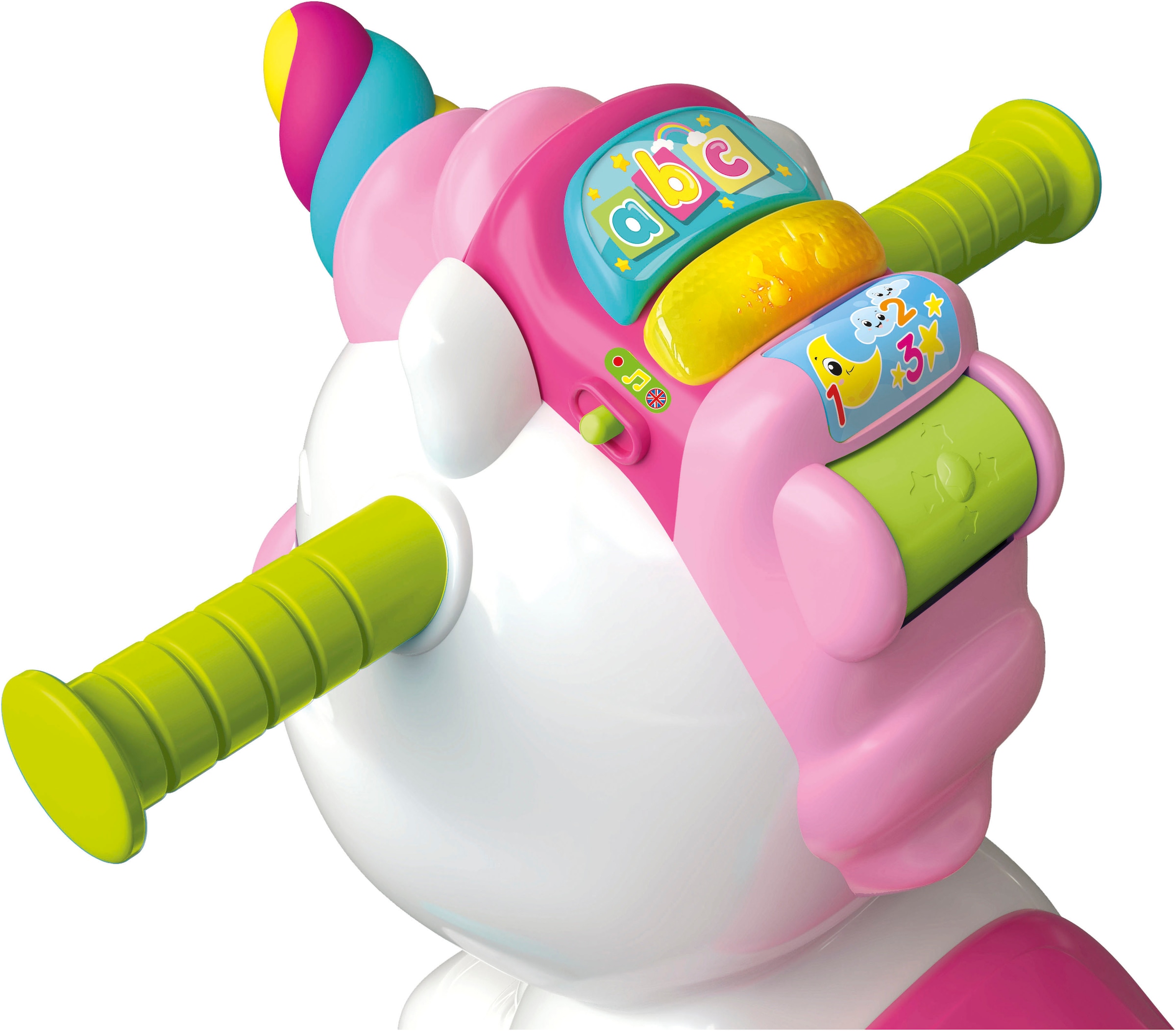 Clementoni® Schaukeltier »Baby Clementoni, 3in1 Schaukel-Einhorn«, mit Sound; Made in Europe