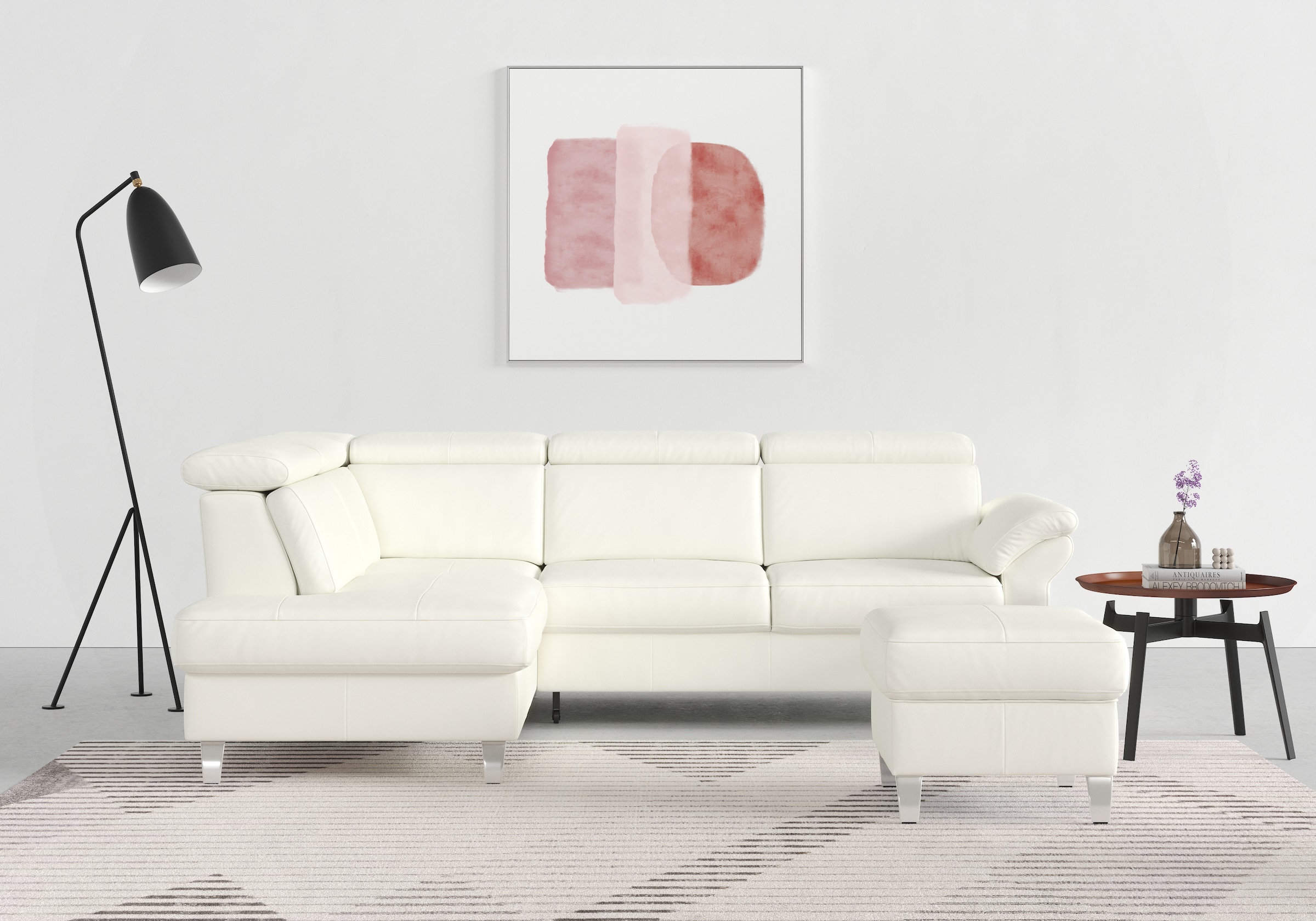 sit&more Ecksofa, inklusive Kopfteilverstellung, wahlweise mit Bettfunktion und Bettkasten
