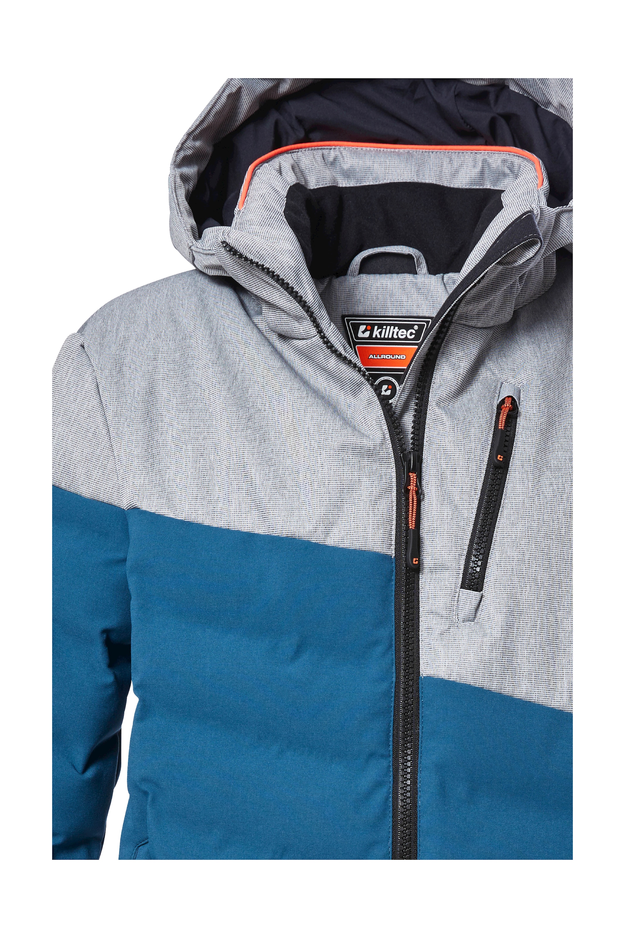 Killtec Skijacke »KSW 172 BYS SKI QLTD JCKT«, Wasserabweisende, atmungsaktive Winterjacke im Colourblock-Design