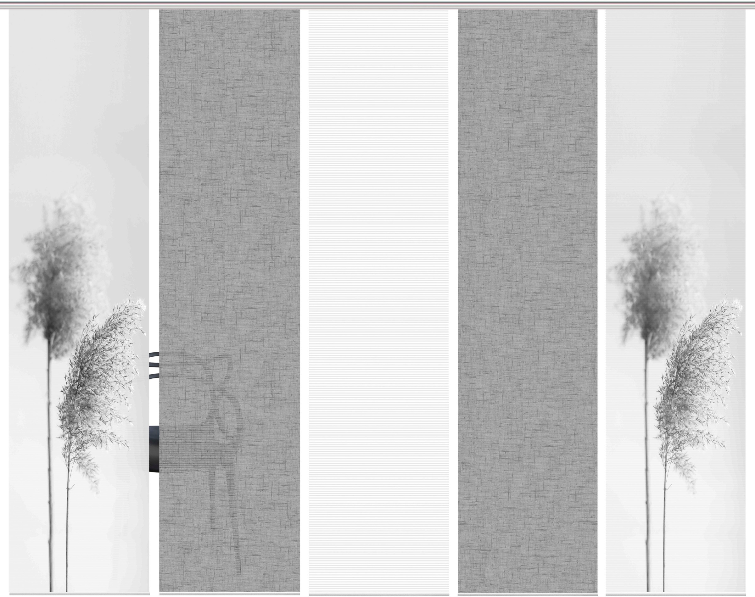 Vision S Schiebegardine »IRLOS 5er SET« Paneelwagen 5 Stk. tlg. Schiebevorh günstig online kaufen