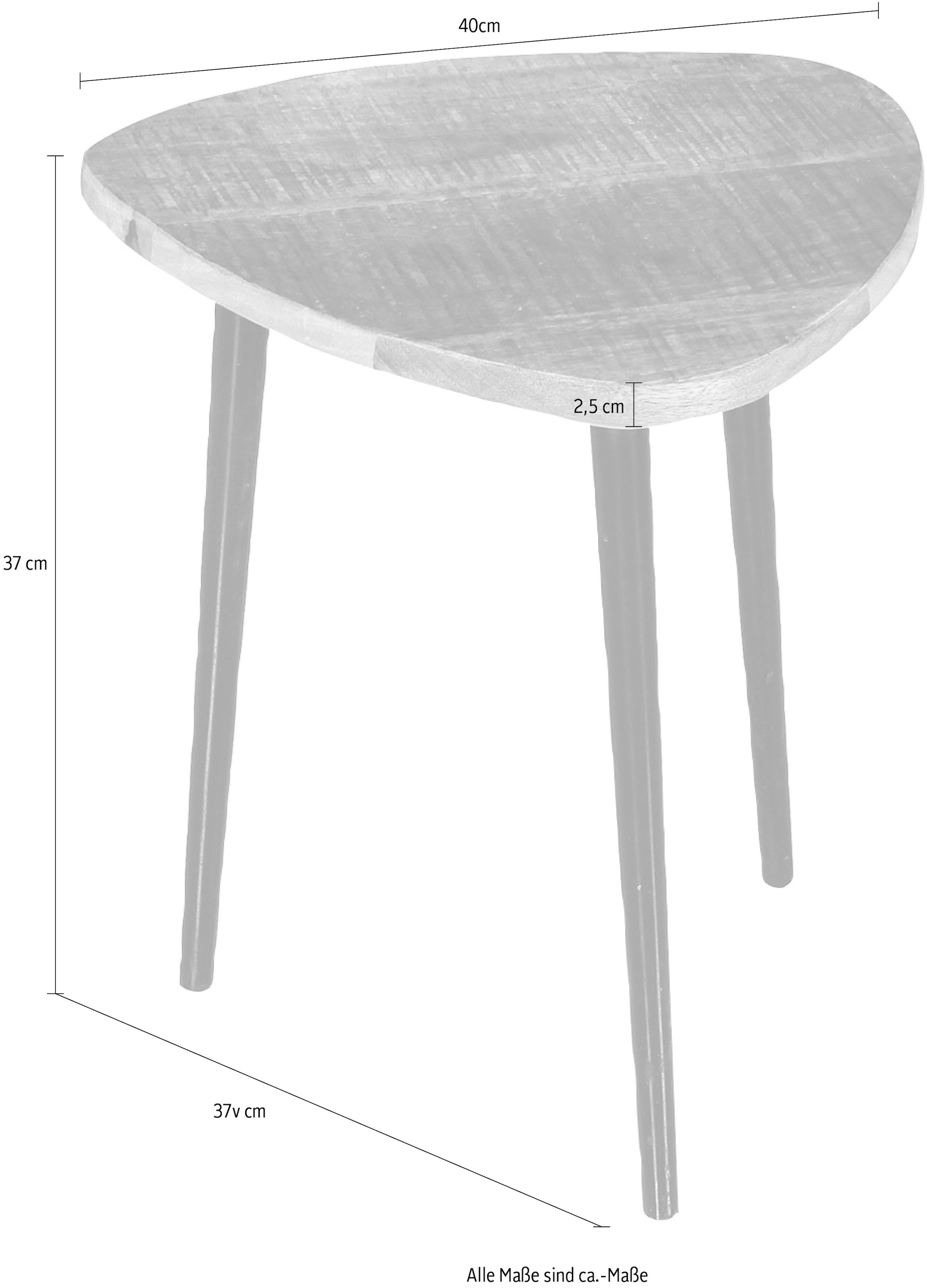 SIT Couchtisch, Gefertigt aus natürlichem Mangoholz