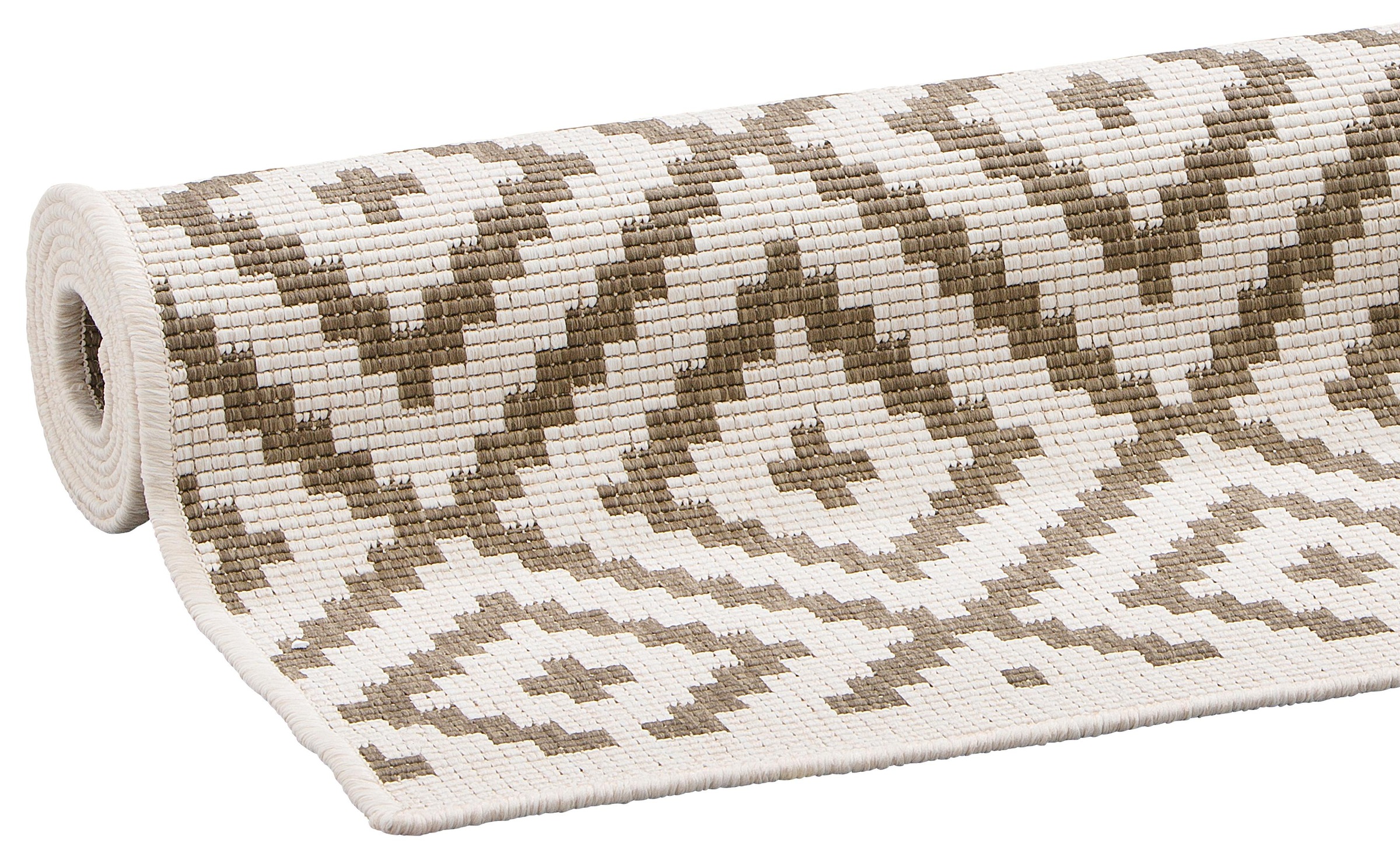 4. Bild von my home Läufer »Ronda Wendeteppich«, rechteckig, Sisal-Optik, Flachgewebe, In- und Outdoor, geometrisches Boho Design