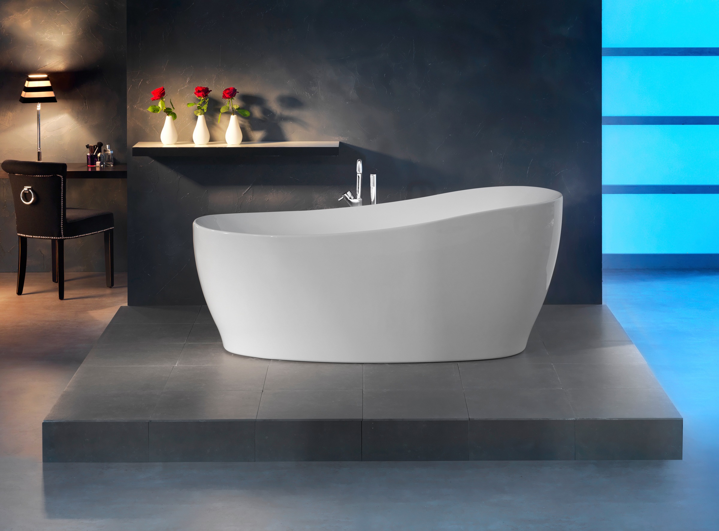 OTTOFOND Badewanne »Relax« Höhe 76 cm mit verchromte Ablaufgarnitur "Klick- günstig online kaufen
