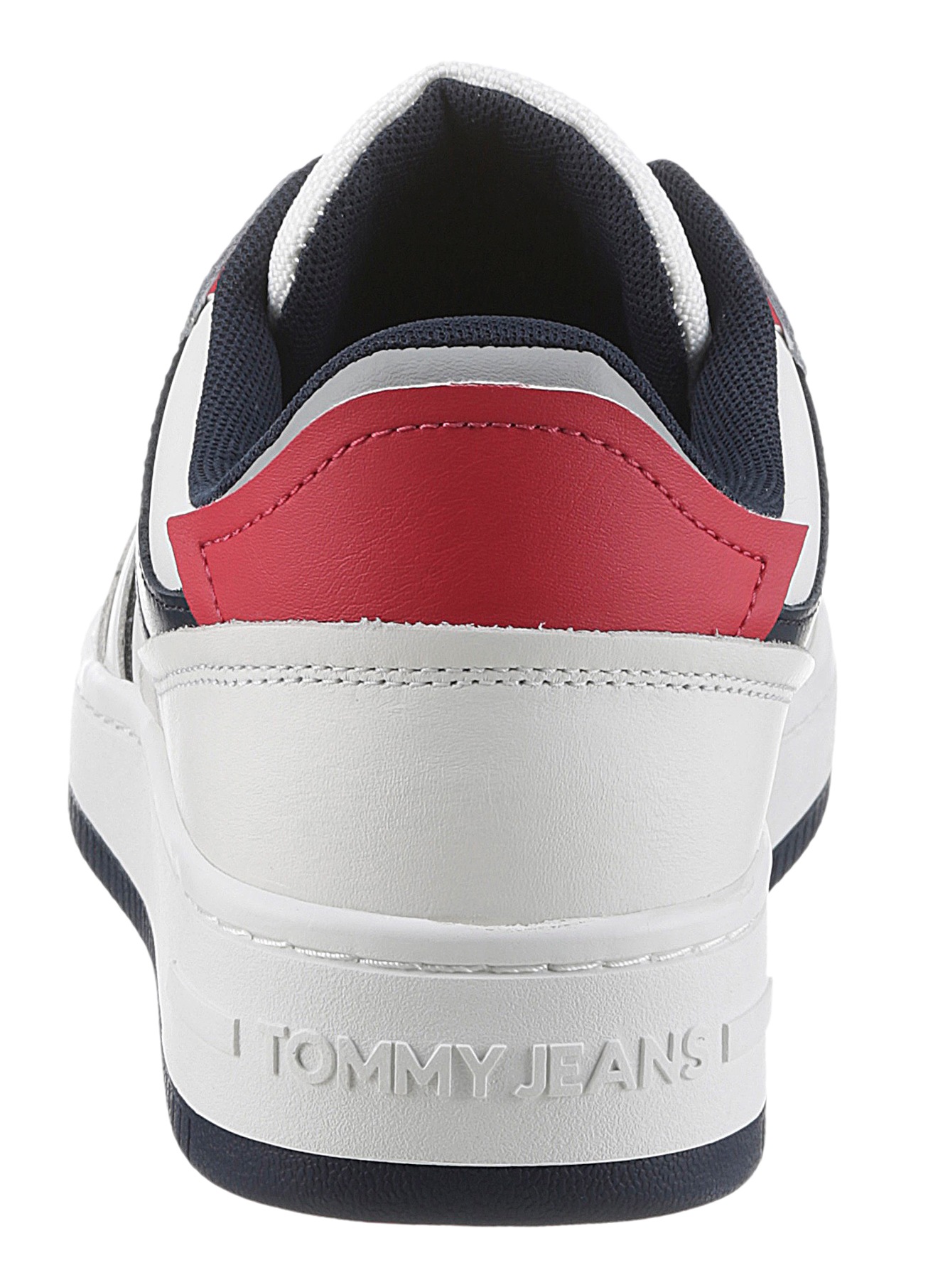 Tommy Jeans Keilsneaker »TJM RETRO BASKET CUPSOLE«, Schnürschuh, Freitzeitschuh, Halbschuh mit Kontrastbesätzen
