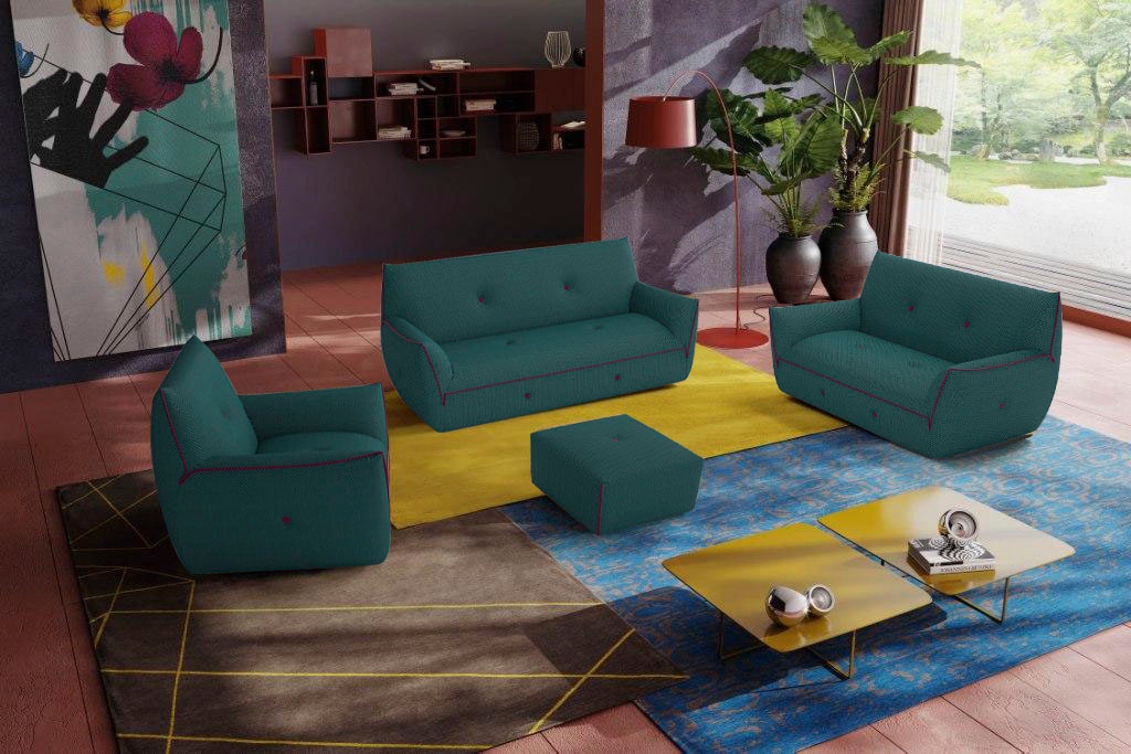 Egoitaliano Polstergarnitur »Yuki, extravagantes Design und höchster Sitzkomfort, tolle Details«, Set, bestehend aus einem 2,5- und einem 2-Sitzer, mit innovativen