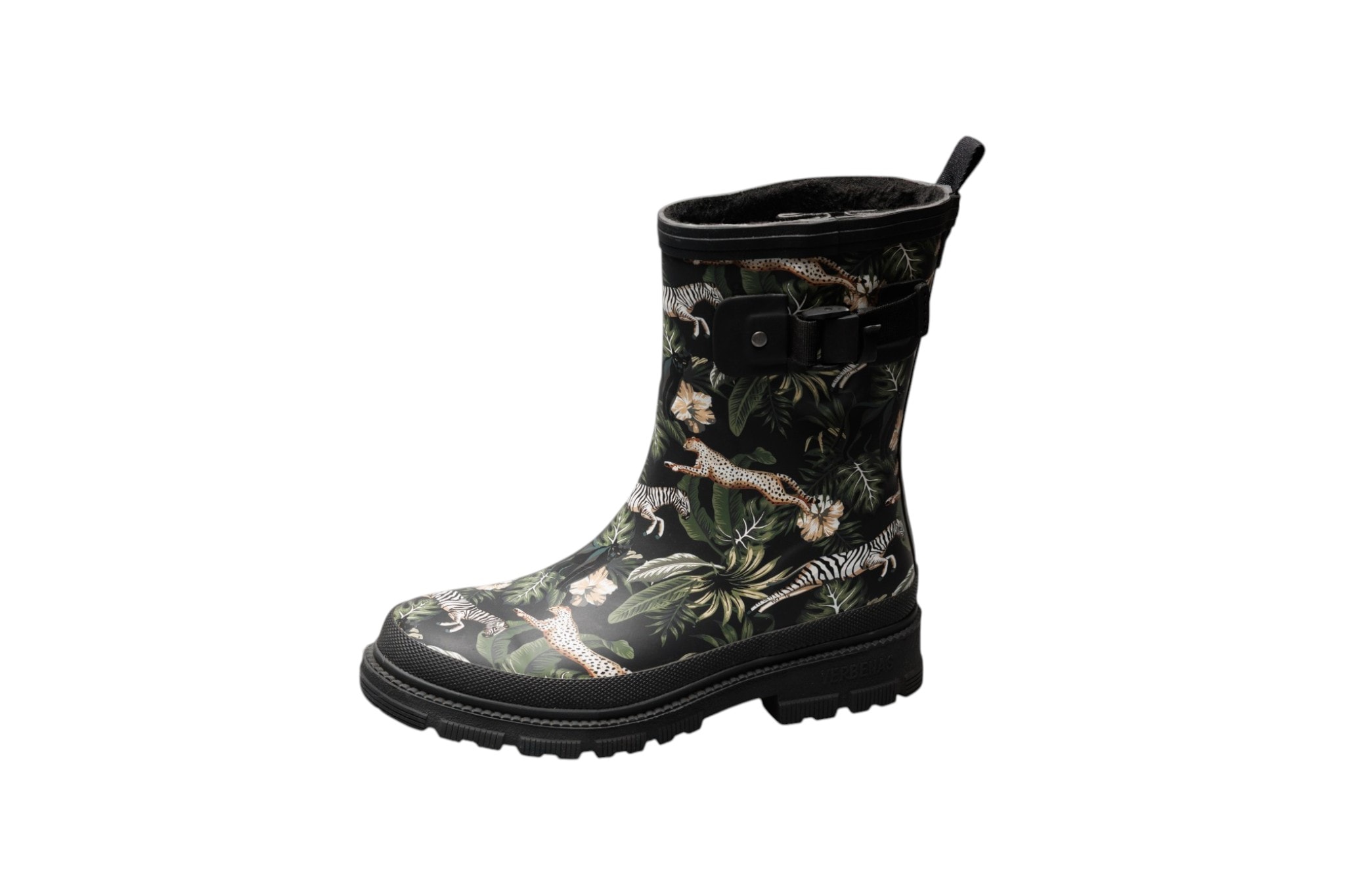 VERBENAS Gummistiefel »LINA FUR SMOOTH SELVA«  Regenstiefelette, Rainboots in Dschungel-Optik