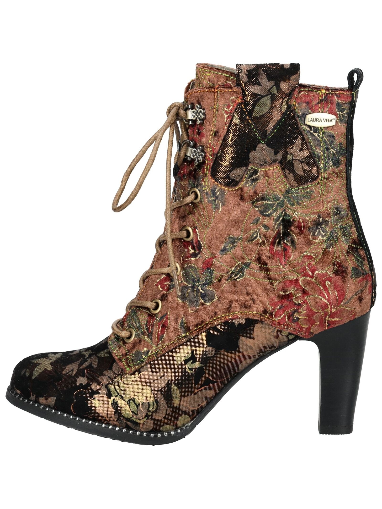 LAURA VITA High-Heel-Stiefelette »LAURA VITA Stiefelette Veloursleder/Textil«