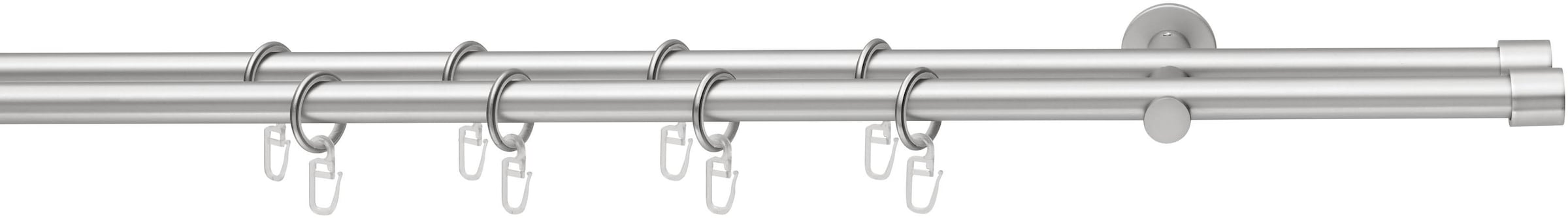 Good Life Gardinenstange »CAP« Ø 16 mm 2 läufig-läufig Fixmaß mit Ringen günstig online kaufen