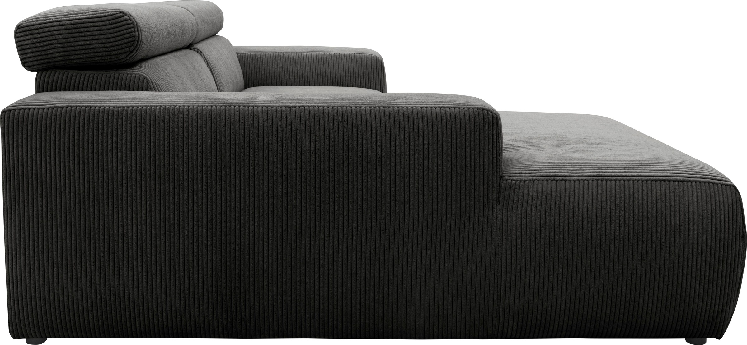 DOMO collection Ecksofa »Brandon kleine Ausführung B/T/H: 214/100/80 cm«, Mit Kopfteilverstellung, auch in Leder und Cord, L-Form