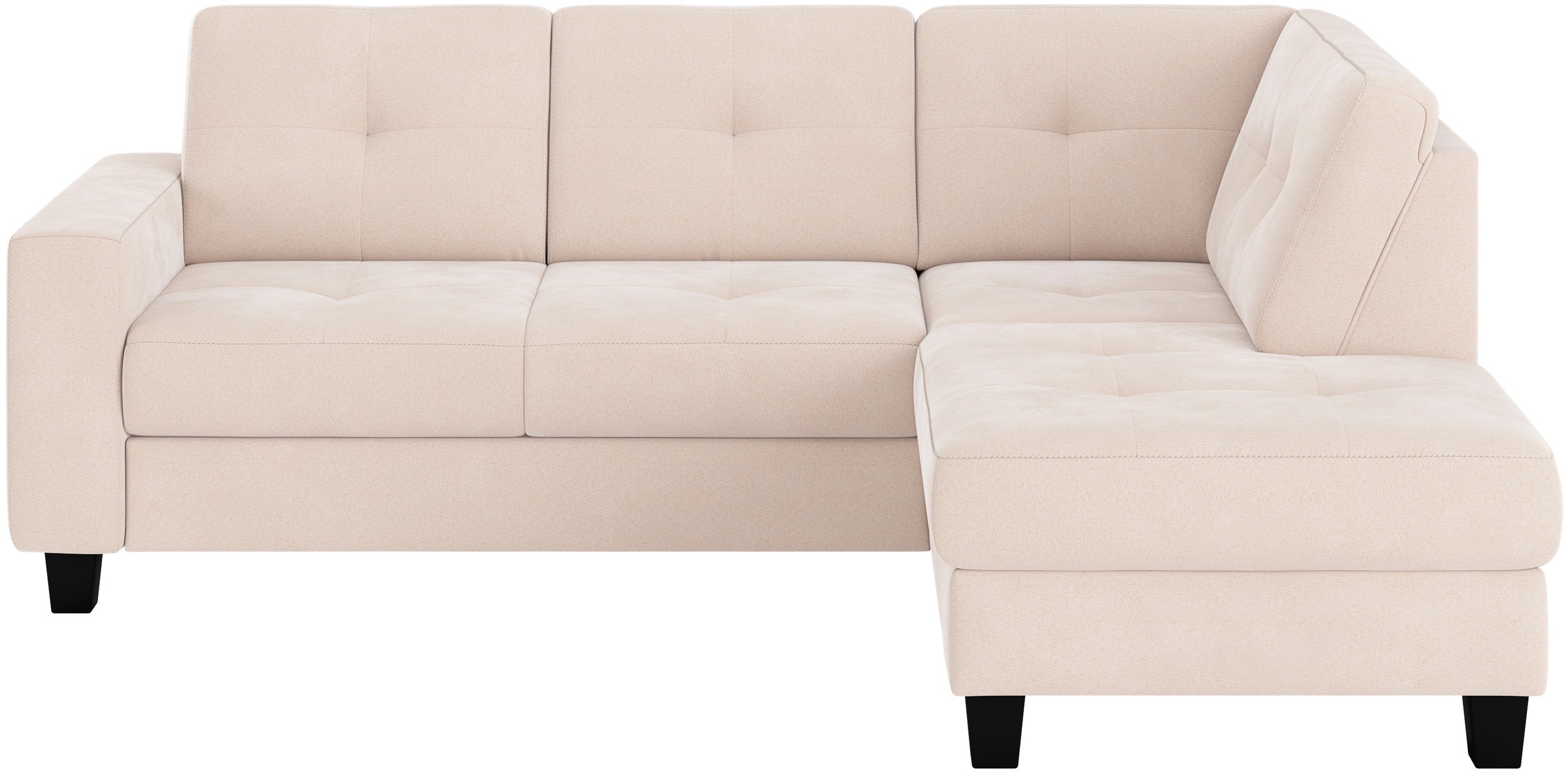 Places of Style Ecksofa »Varese«, Kreuznaht in beige günstig online kaufen