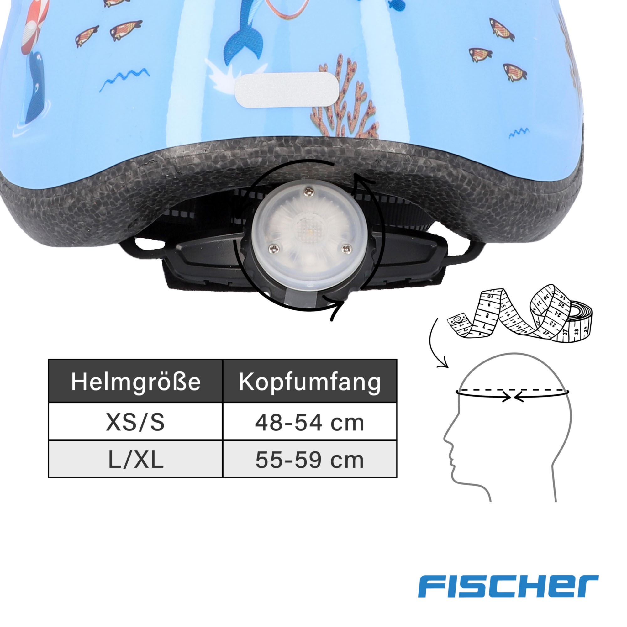 FISCHER Fahrrad Kinderfahrradhelm »Plus Dolphin XS/S«