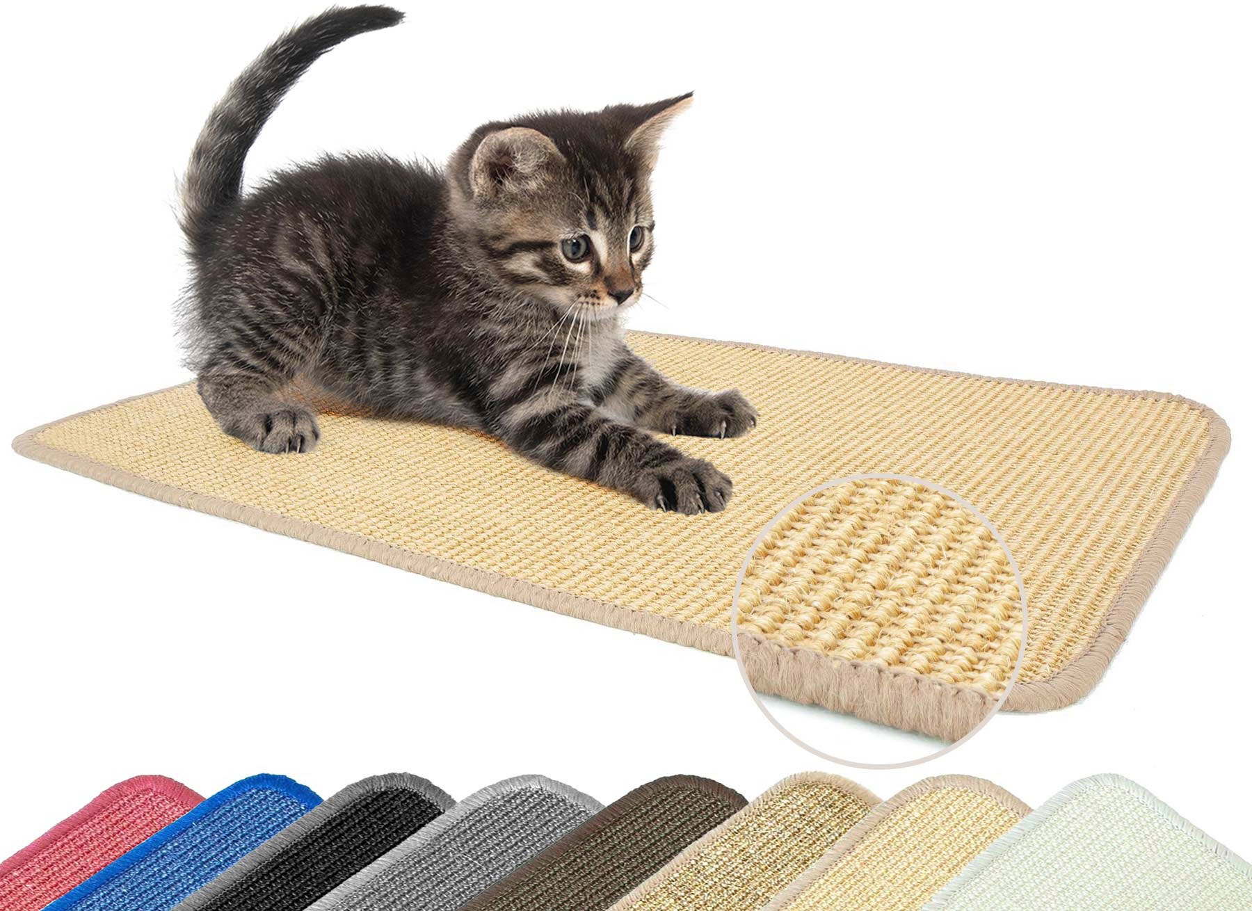 Primaflor-Ideen in Textil Kratzbrett »Katzen-Kratzmatte SISALLUX, Made in Netherlands«, (1 tlg.), Kratzteppich, Sisal, in verschiedenen Größen, vielseitig einsetzbar
