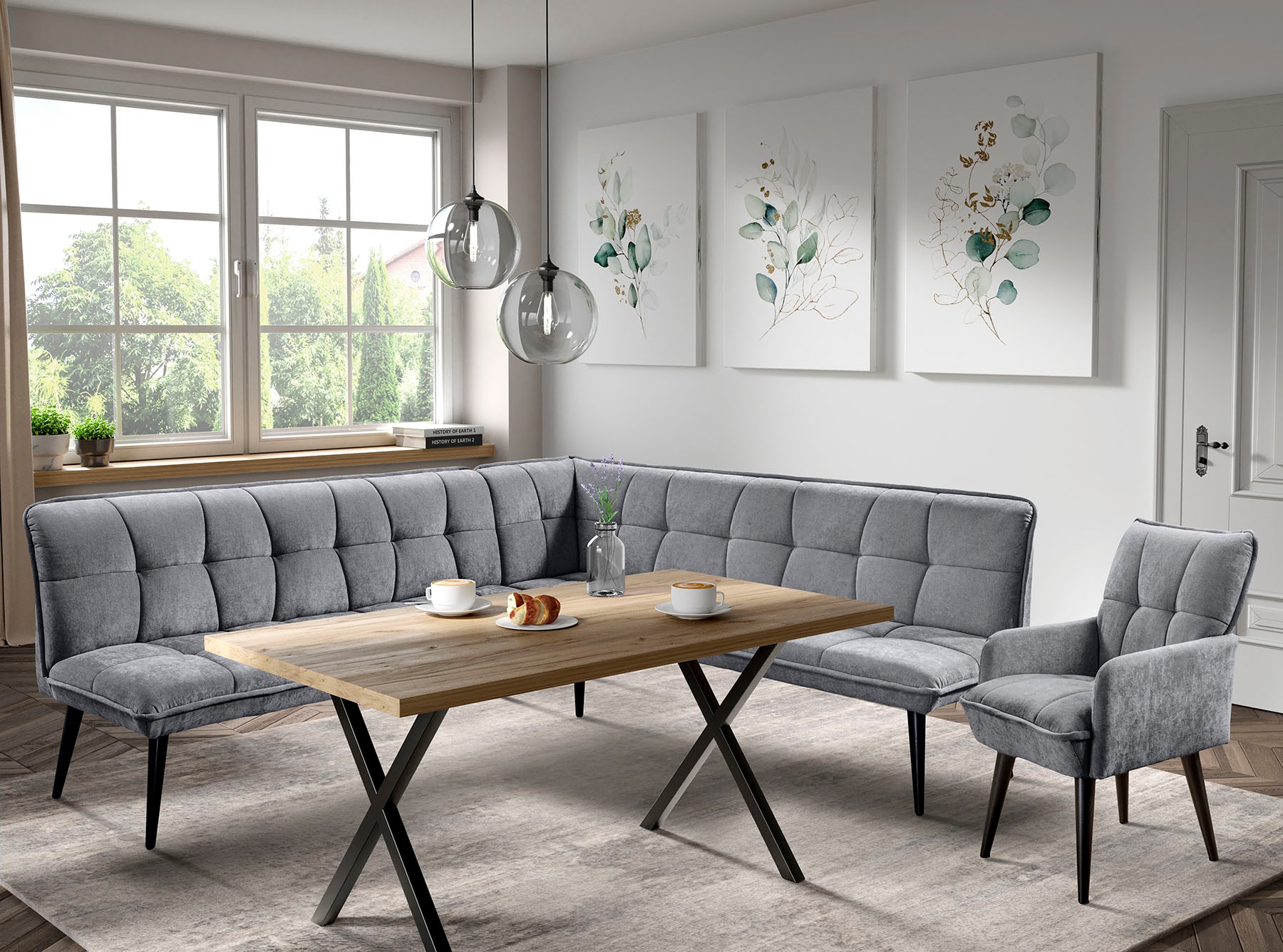 exxpo - sofa fashion Essbank »Mocca Essbank, Sitzbank« hoher Sitzkomfort, bequem und elegant, hochwertige Detailverarbeitung