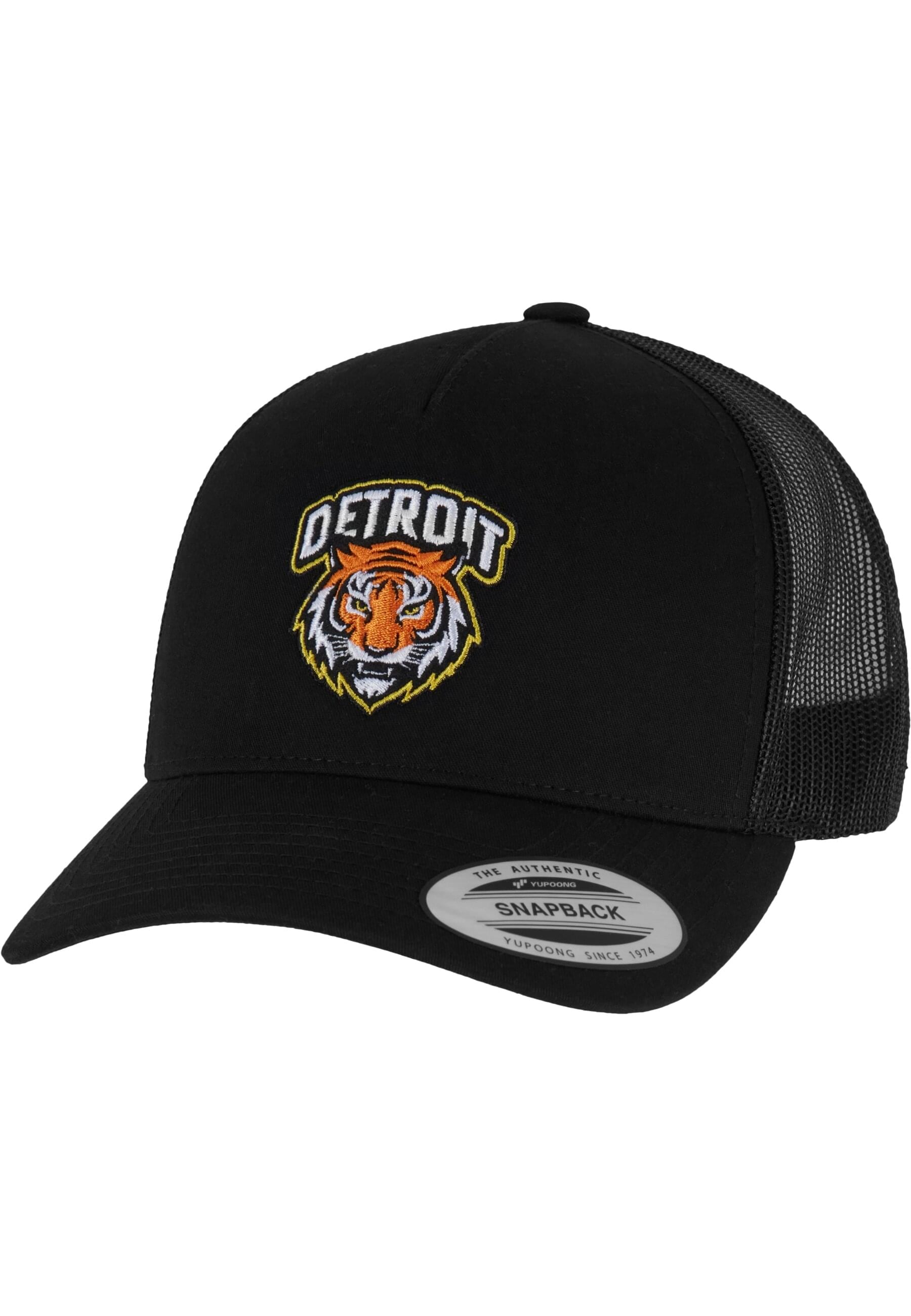 MisterTee Trucker Cap »MisterTee Detroit Tiger Head Patch 5-Panel Retro Trucker Cap«