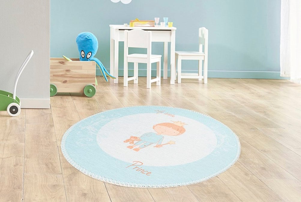 Arte Espina Kinderteppich »Bambini 300«, rund, 5 mm Höhe, Fantasievoll bedr günstig online kaufen