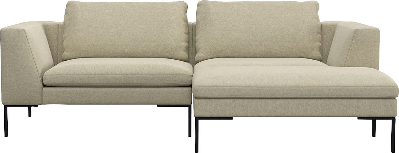 FLEXLUX Ecksofa »Loano, superbequemer Sitzkomfort durch Kaltschaum im Sitz, günstig online kaufen
