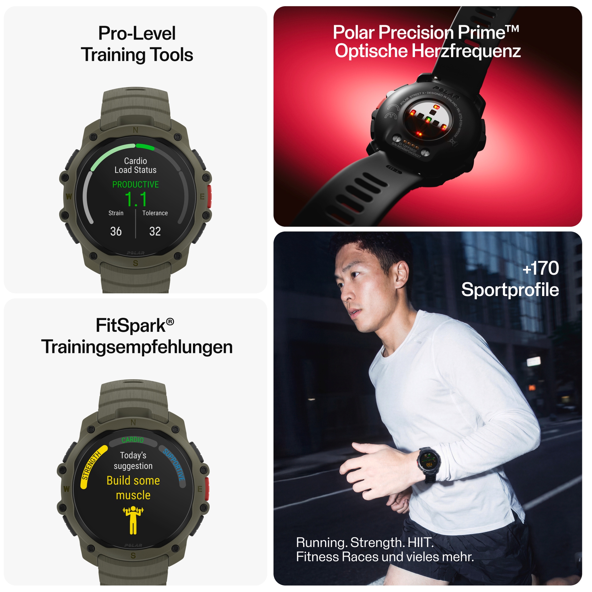 Polar Smartwatch »Street X«(/ 1,28 ″)