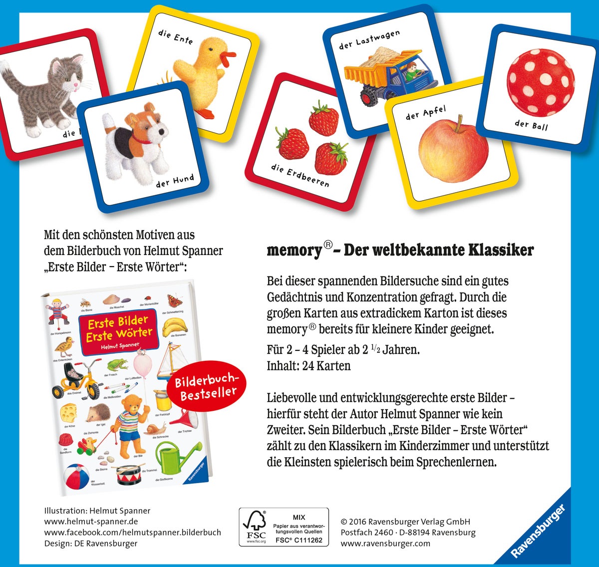 Ravensburger Spiel »Erste Bilder Erste Wörter memory®«, Made in Europe