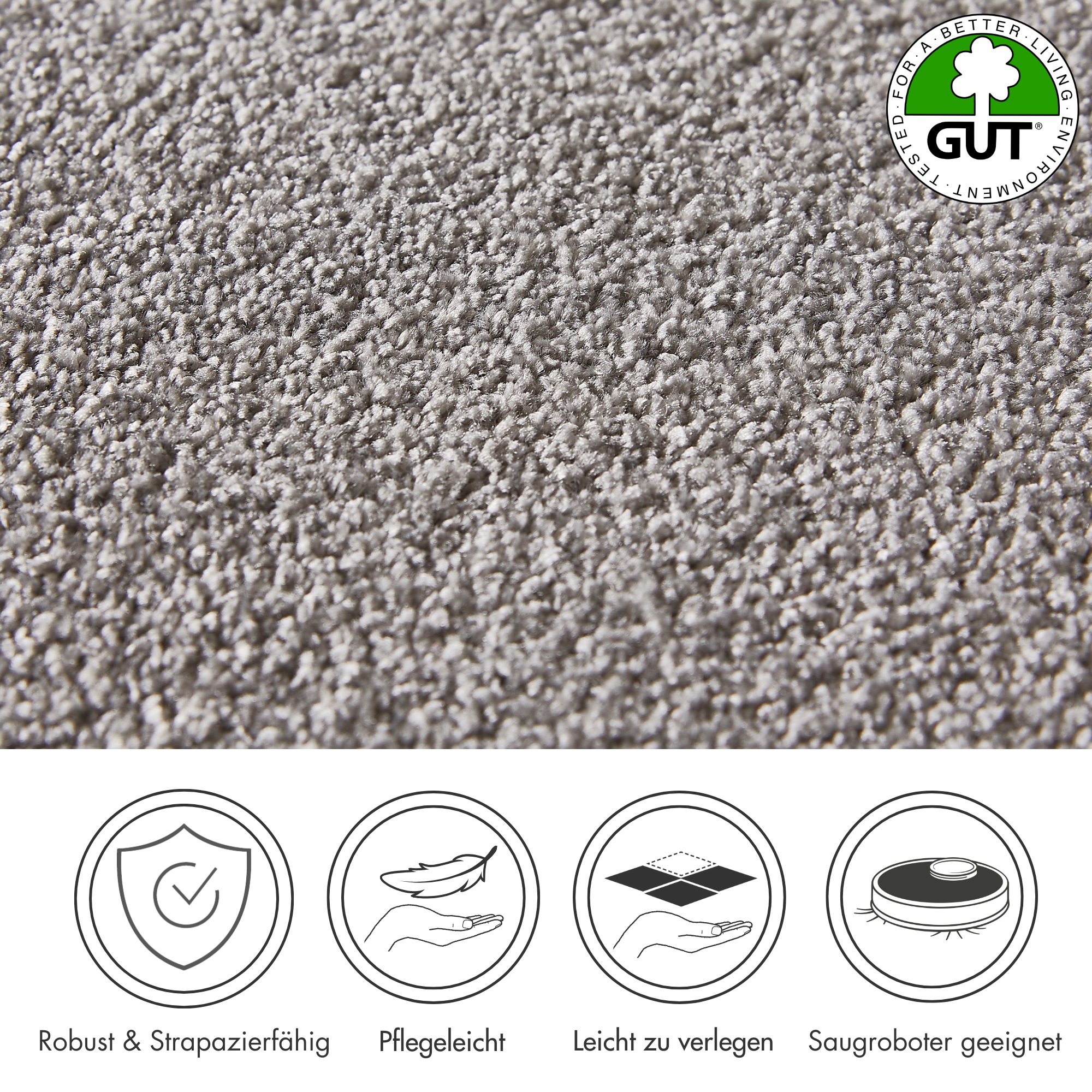 Andiamo Teppichboden »Verona, Velours, Made in Belgium«, rechteckig, 6 mm H günstig online kaufen