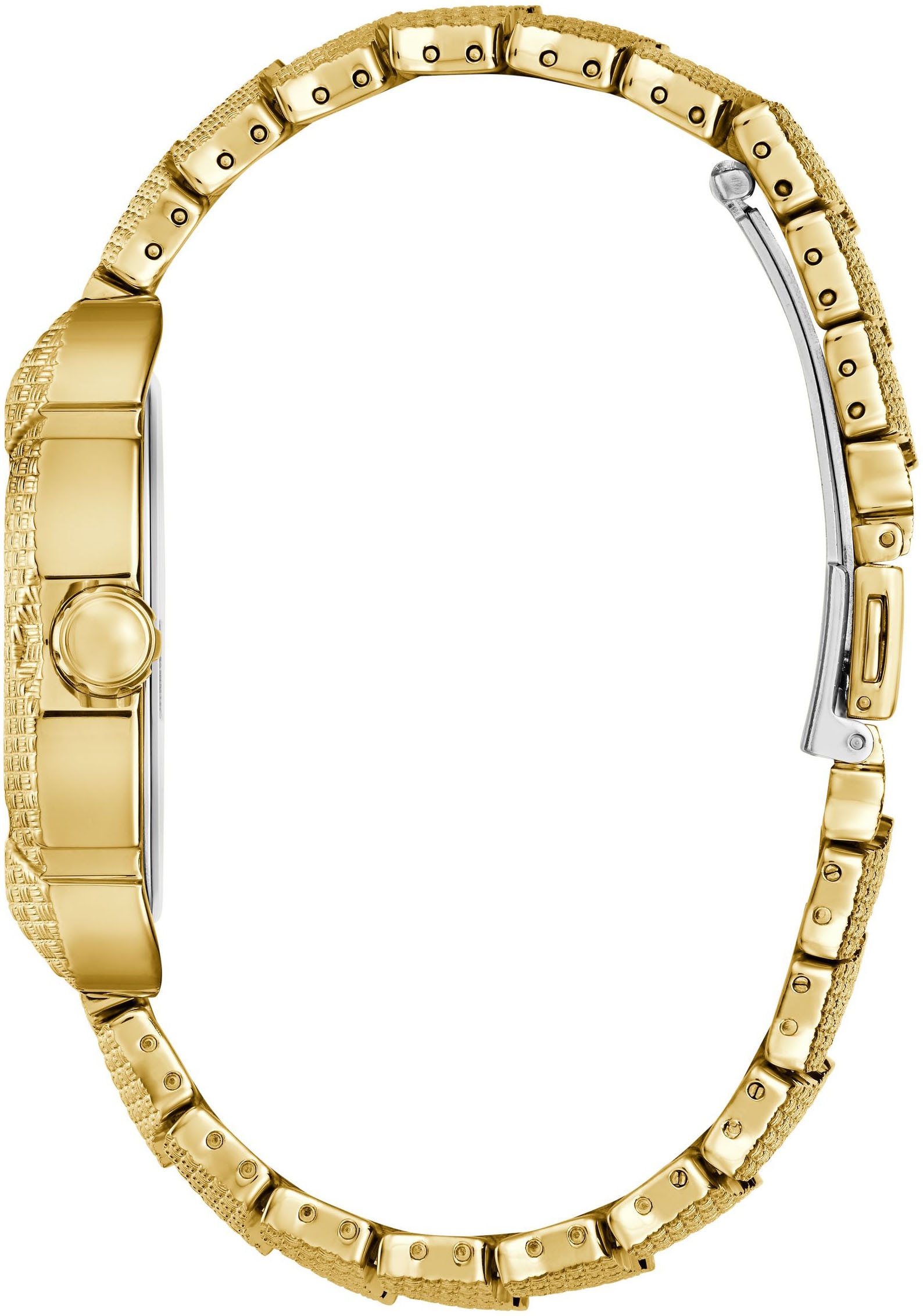 Guess Multifunktionsuhr »NILE«, Quarzuhr, Armbanduhr, Herrenuhr, Datum, Wochentag, Edelstahlarmband