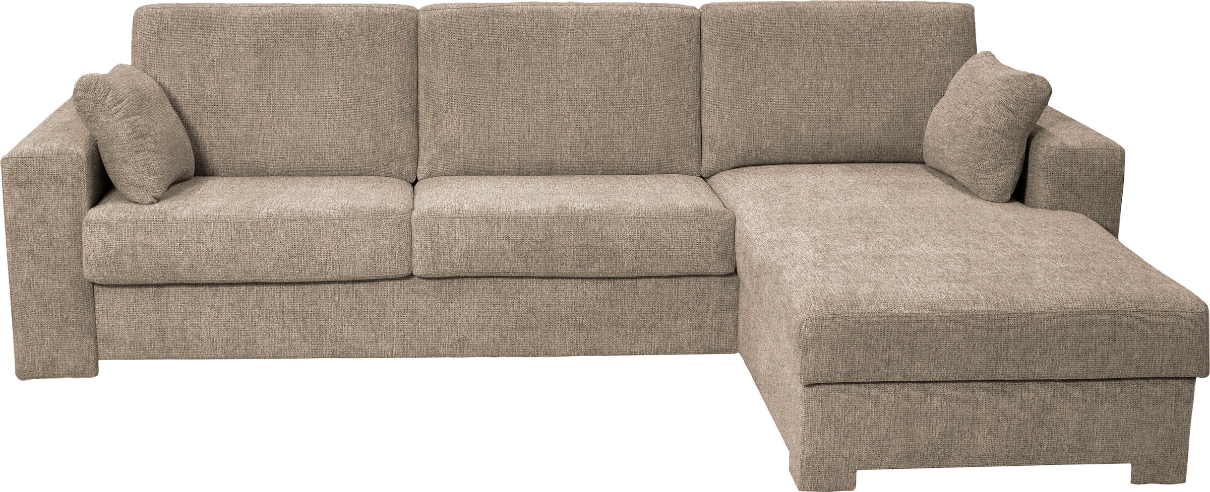 Home affaire Ecksofa »Roma "M" Matratzenhöhe 14 cm, Dauerschlaffunktion, mit Unterfederung,«, Liegemaße ca 143x198 cm, L-Form