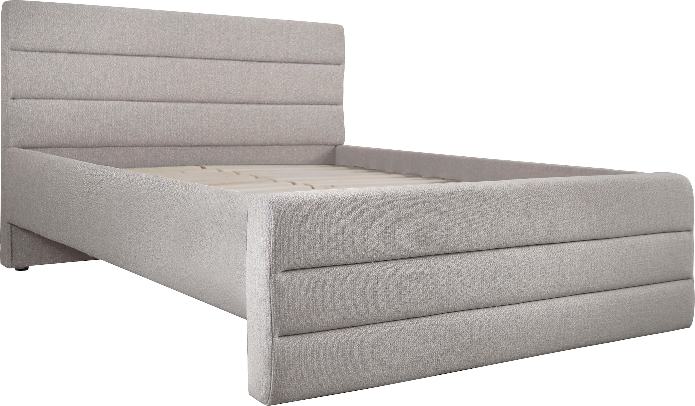 OTTO products Polsterbett »Merrit«, Quernaht im Kopf- und Fußteil, in 5 Breiten, auch in 220 cm Länge
